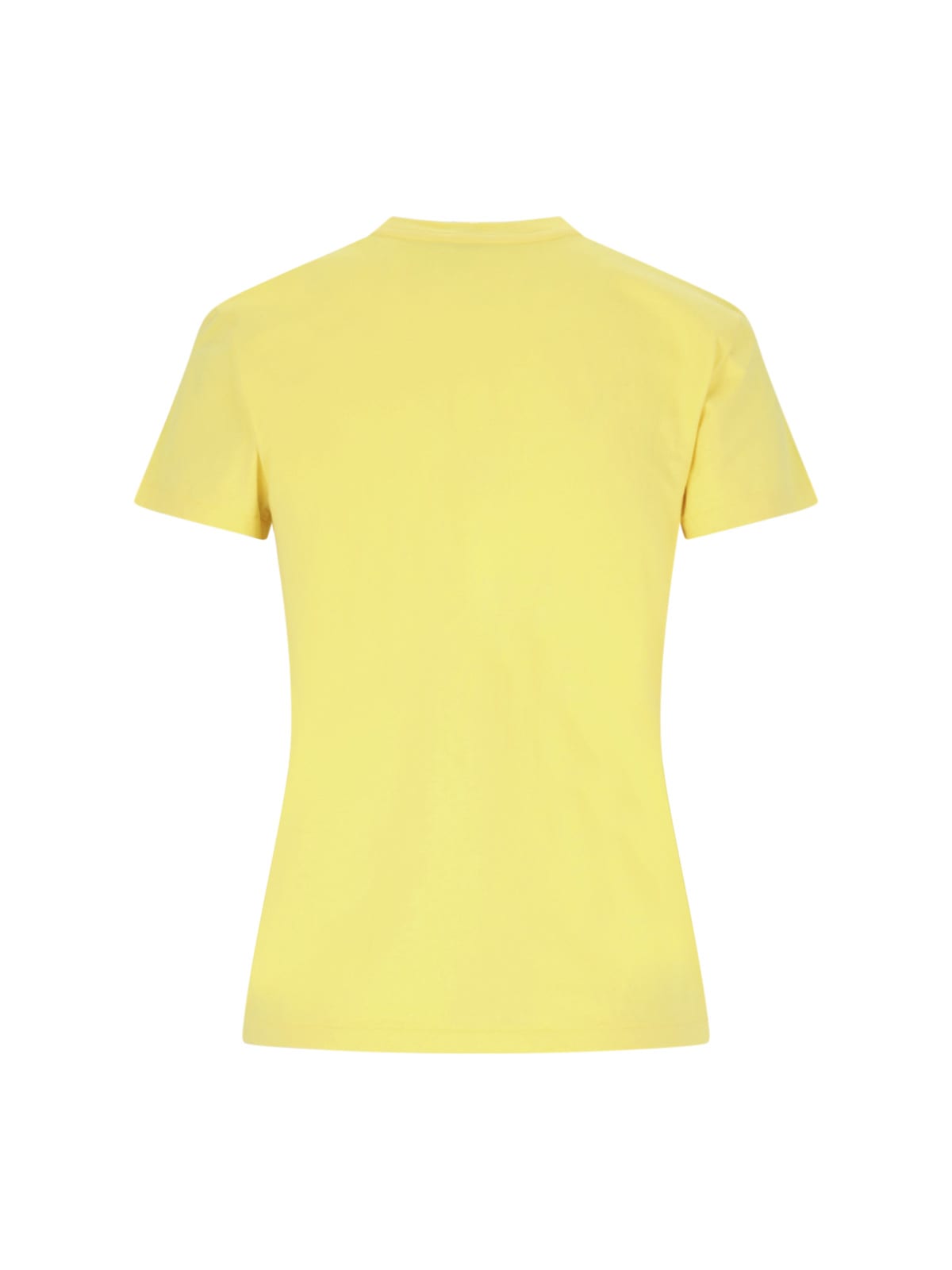 Shop Polo Ralph Lauren Logo T-shirt In Yellow