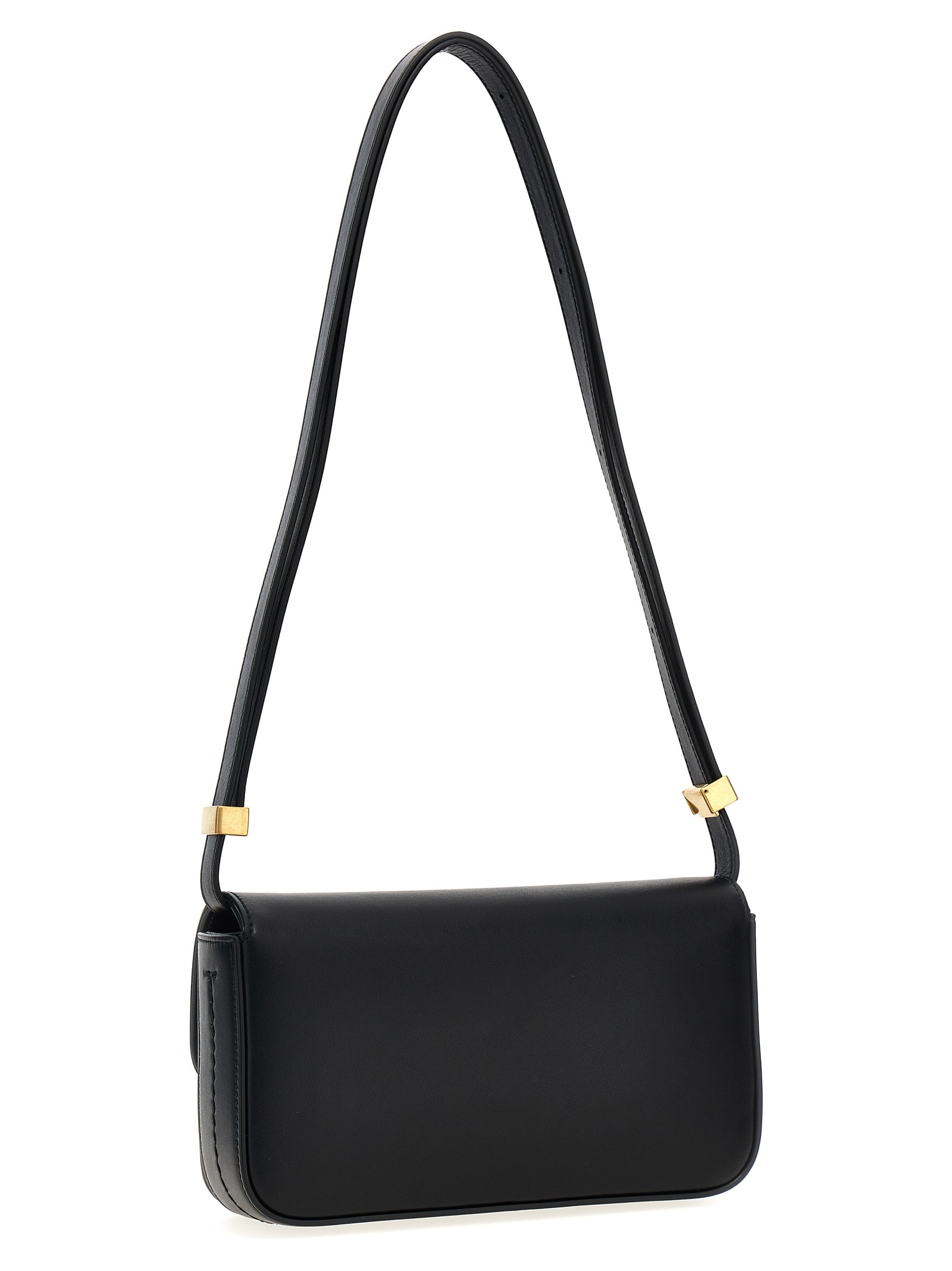 Shop Tod's T Micro Crossbody Bag In Black