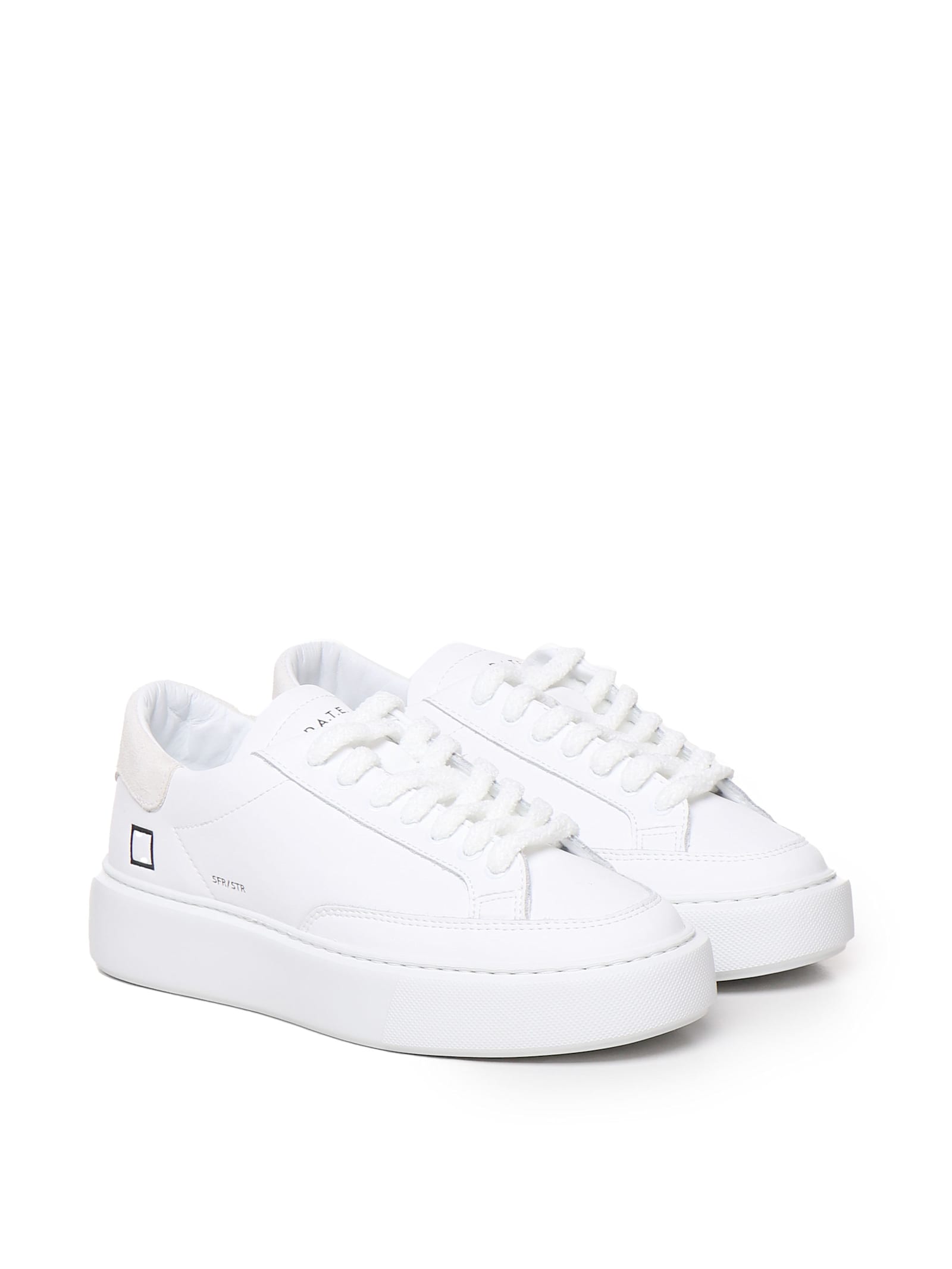 Shop Date Sneakers Sfera In Leather In White