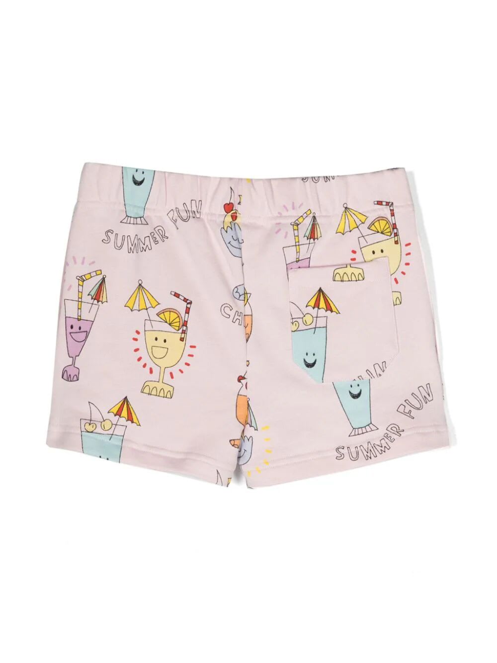 Shop Stella Mccartney Jersey Shorts In Hmc Pink Multicolor