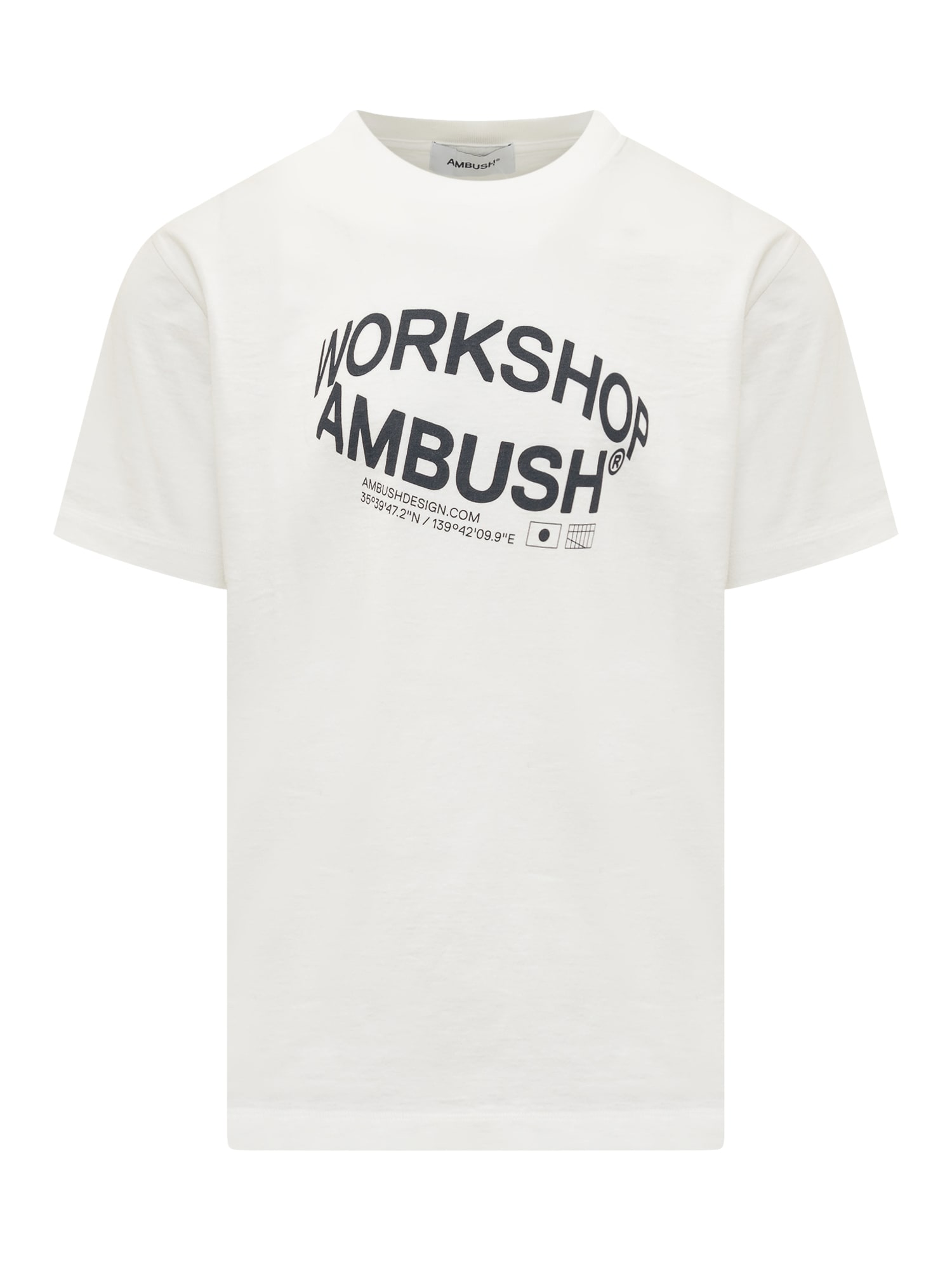 Shop Ambush Revolve Logo T-shirt In Cloud Dance