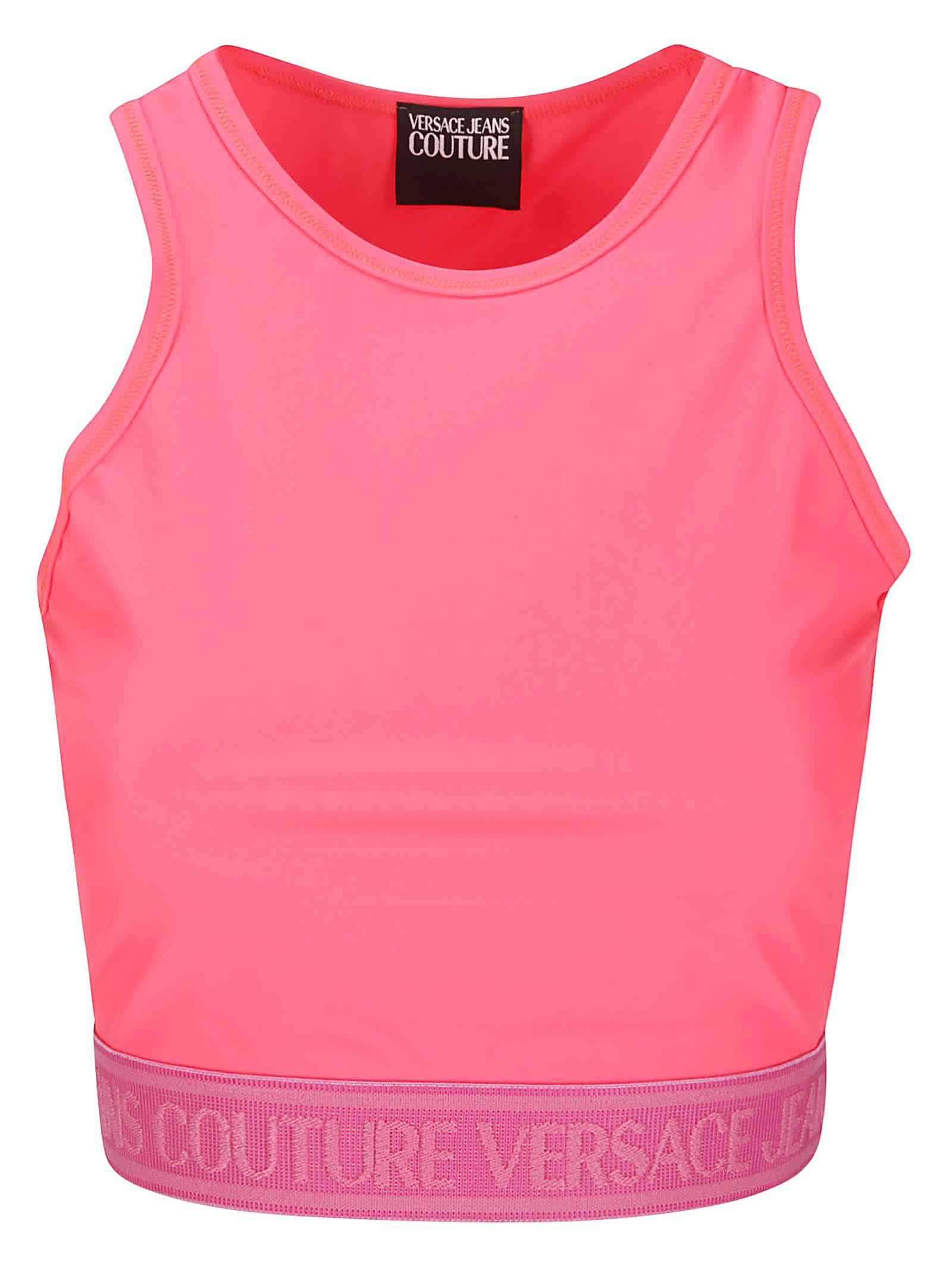 Versace Jeans Couture Top Woman Color Pink In Hot Pink
