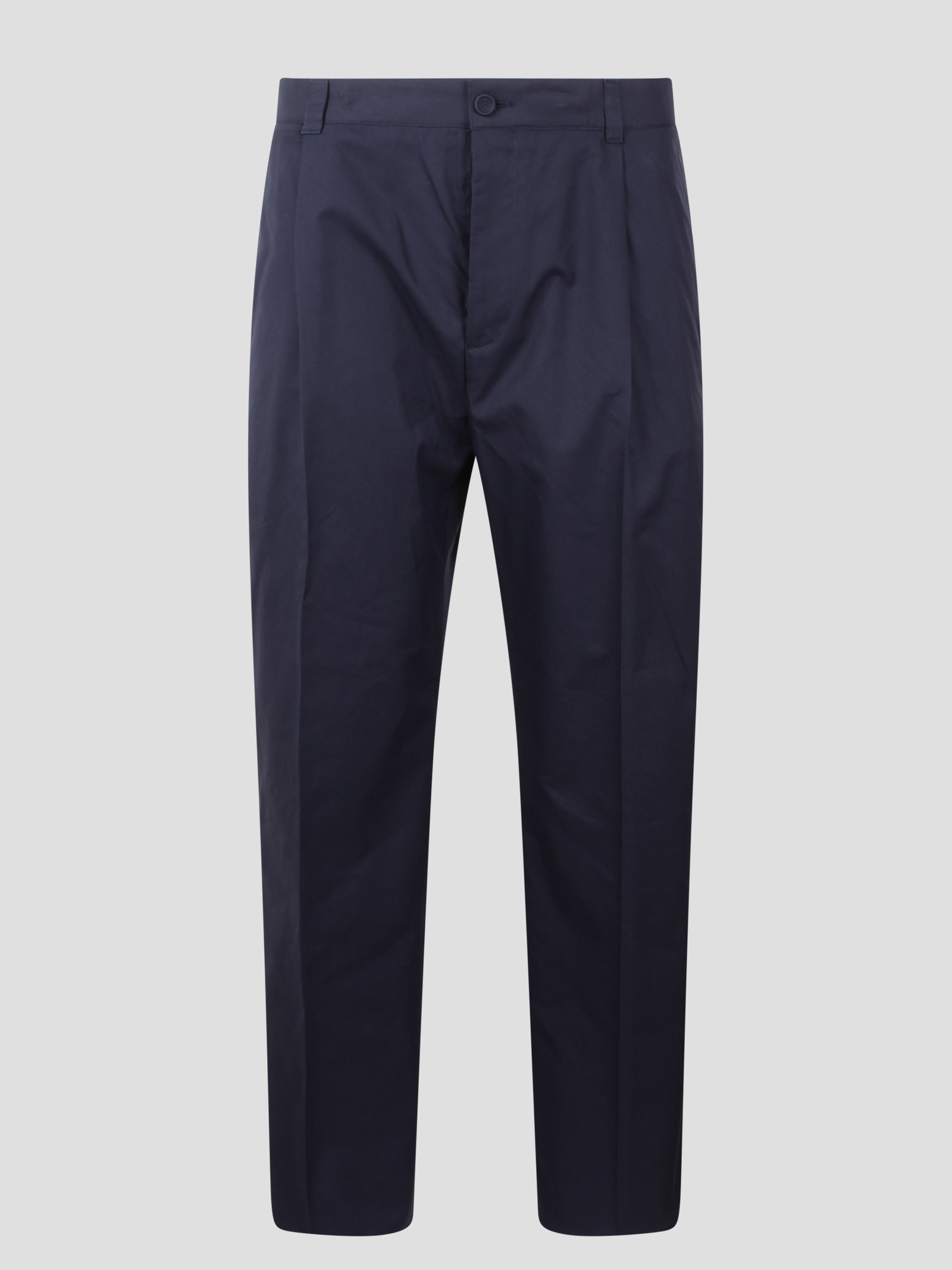 Shop Dior Icons Pleated Pants In Blue