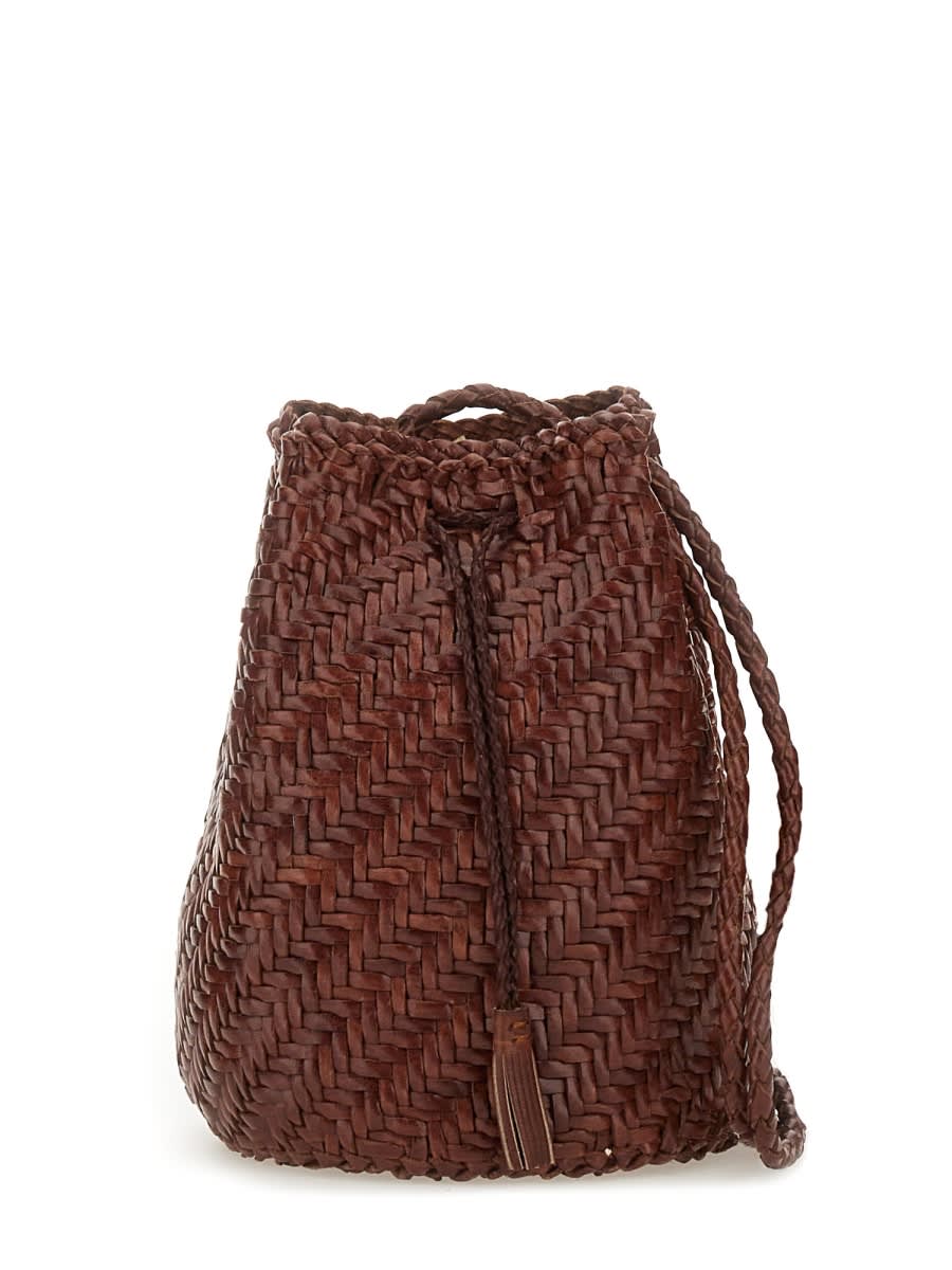 Dragon Diffusion Pompom Double Jump Tan Bag In Brown