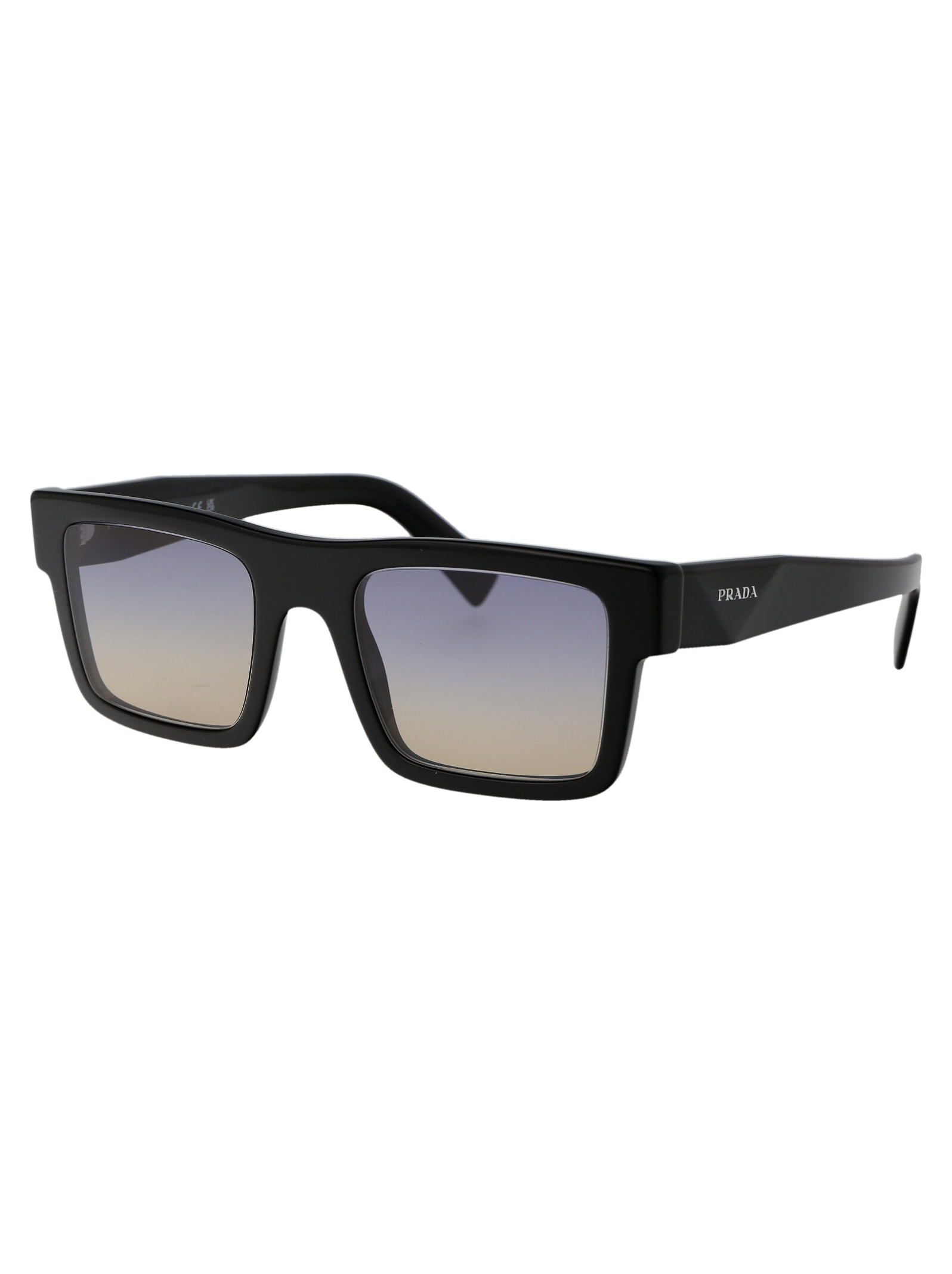 Shop Prada 0pr 19ws Sunglasses In 1ab06z Black