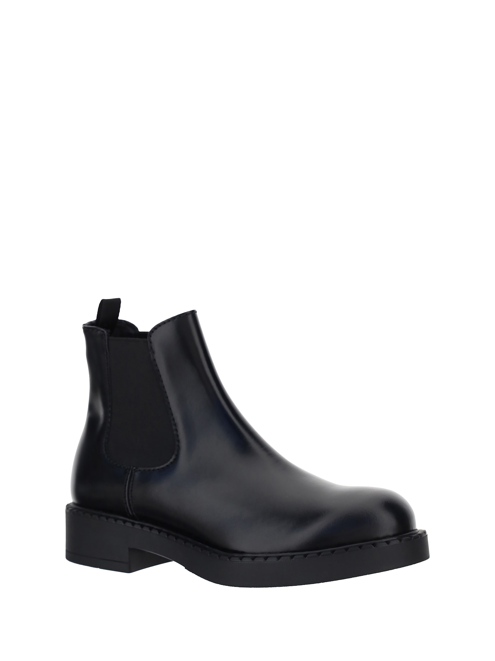 Shop Prada Chocolate Boots In Nero