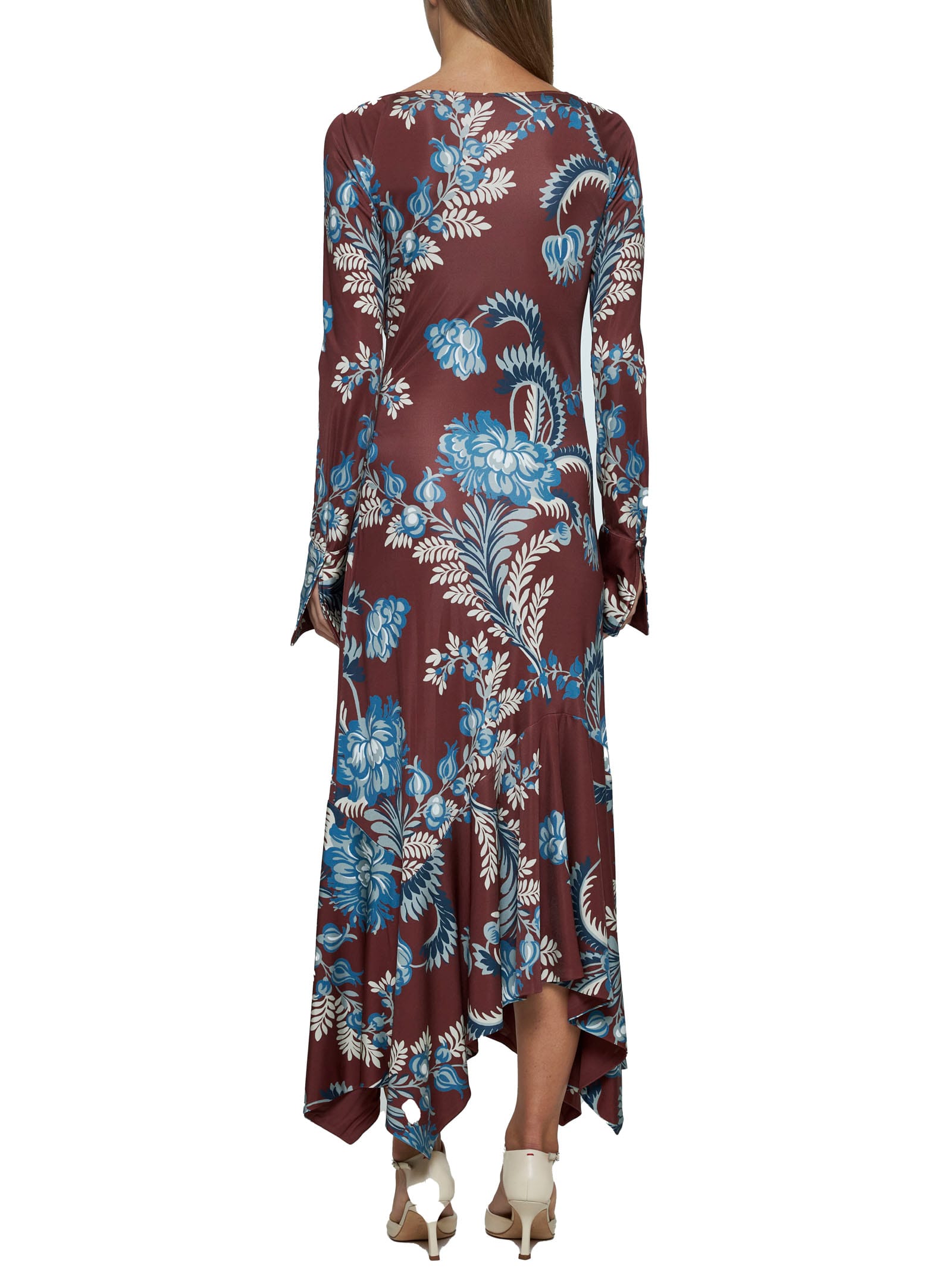 Shop Etro Dress In Stampa F.do Moro