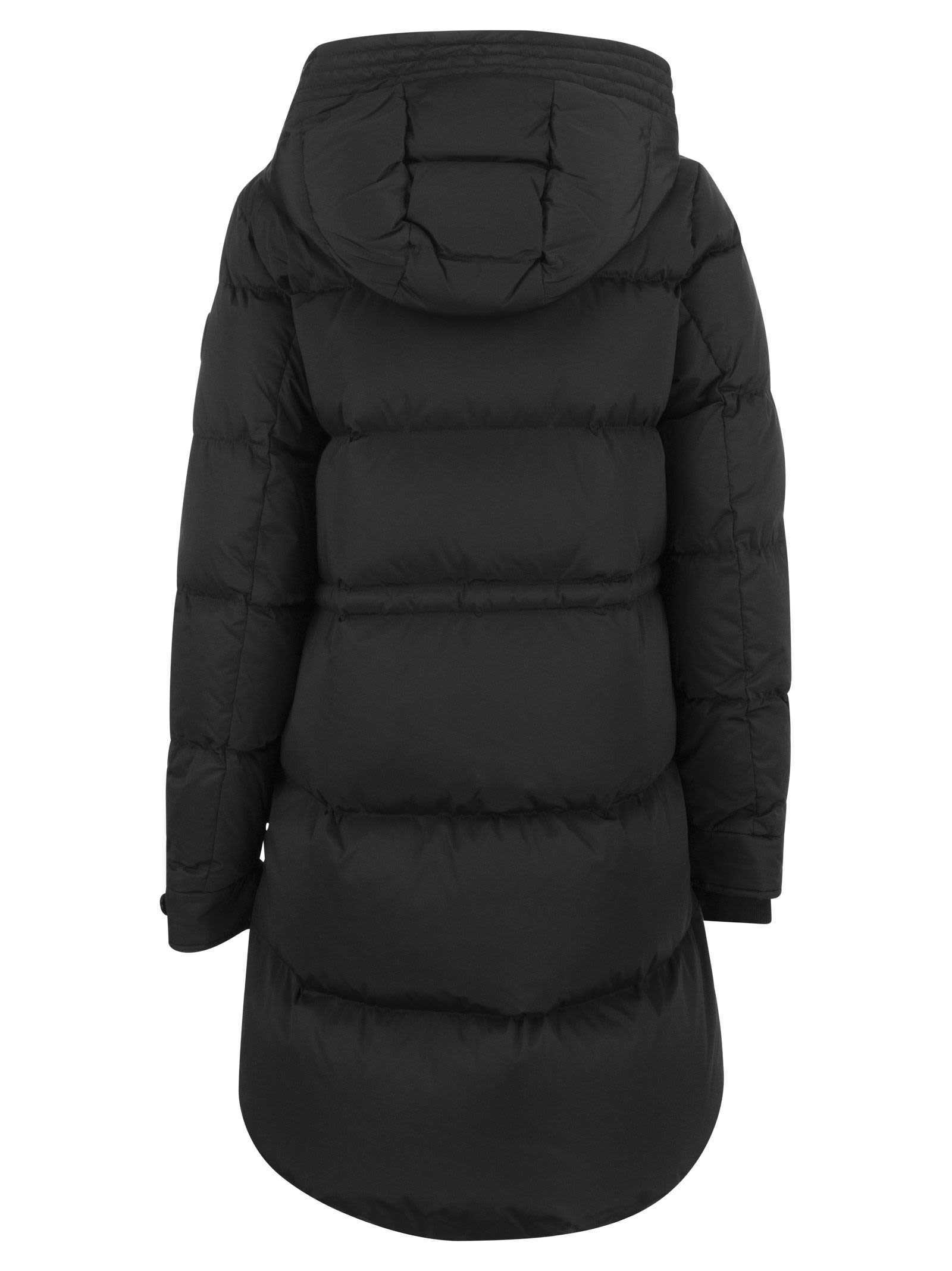 Shop Woolrich Alsea - Hooded Down Jacket In Black