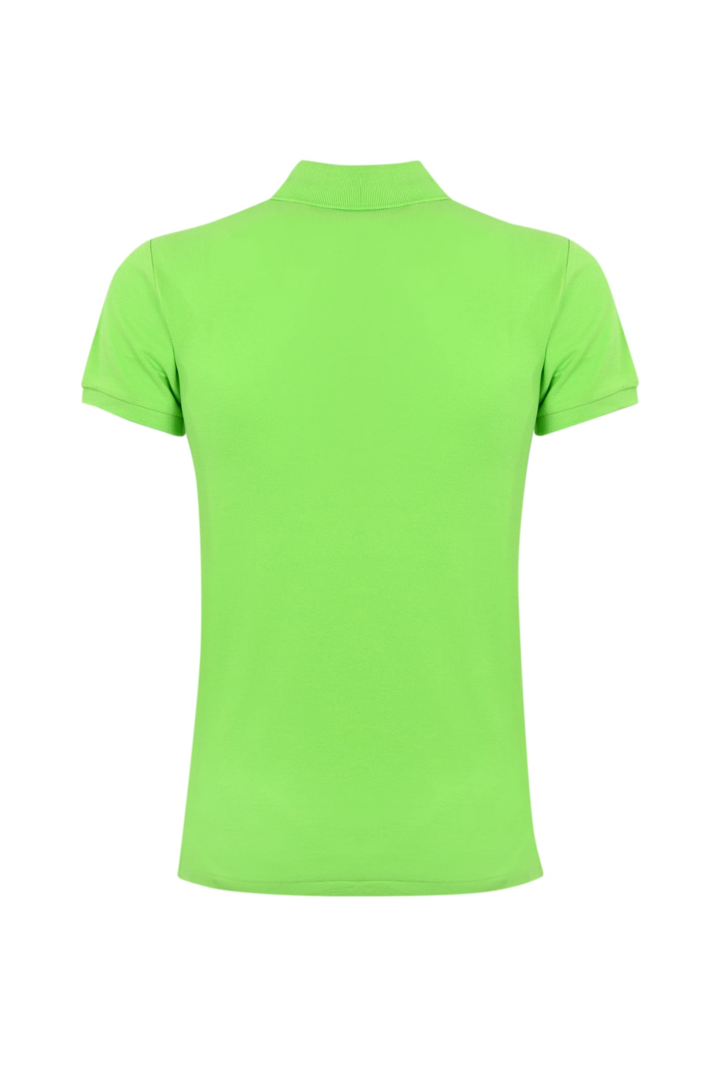 Shop Polo Ralph Lauren Two-button Polo Shirt With Logo In Green