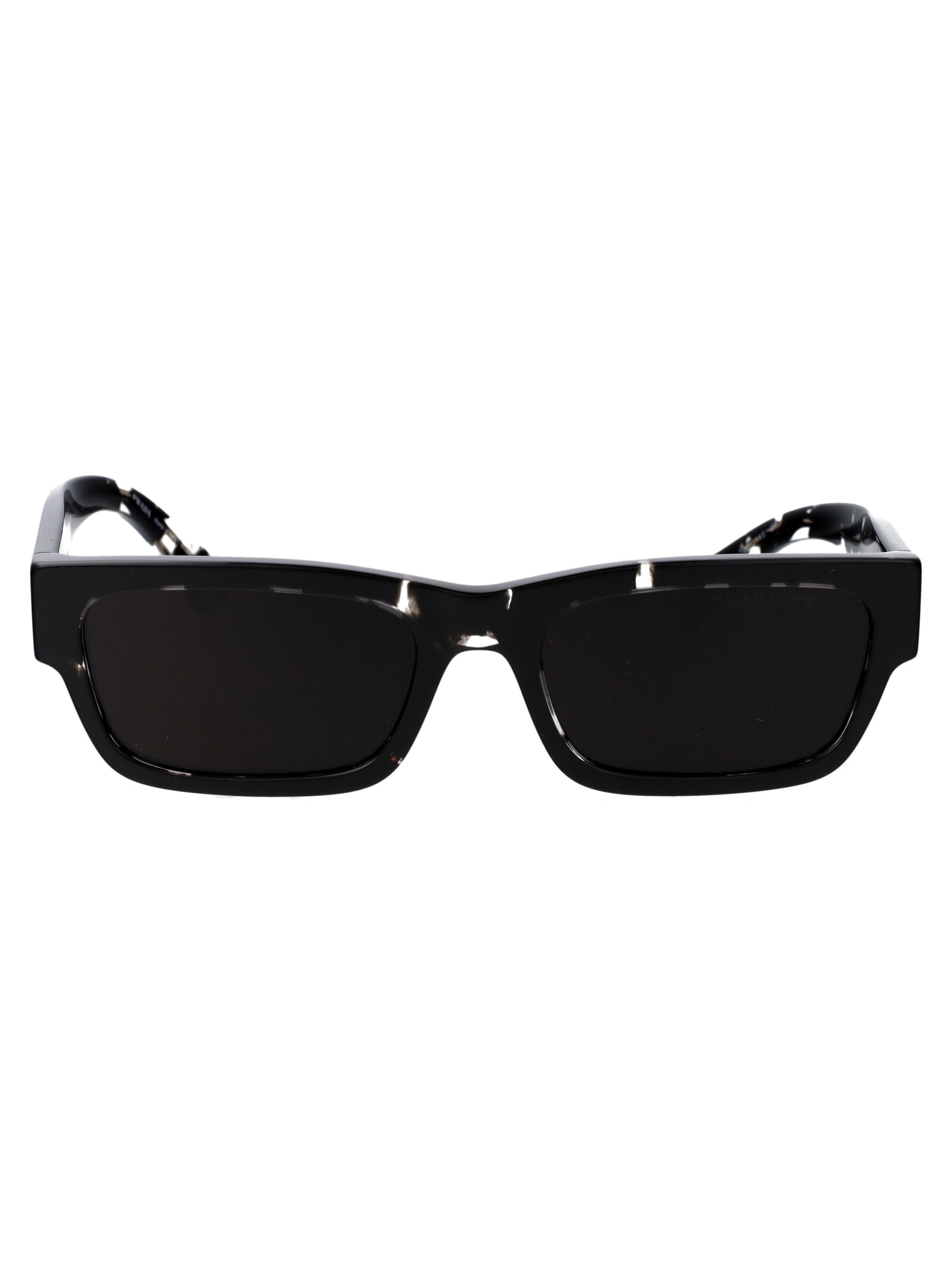 Shop Prada 0pr A03s Sunglasses In 15o70c Havana Black Transparent