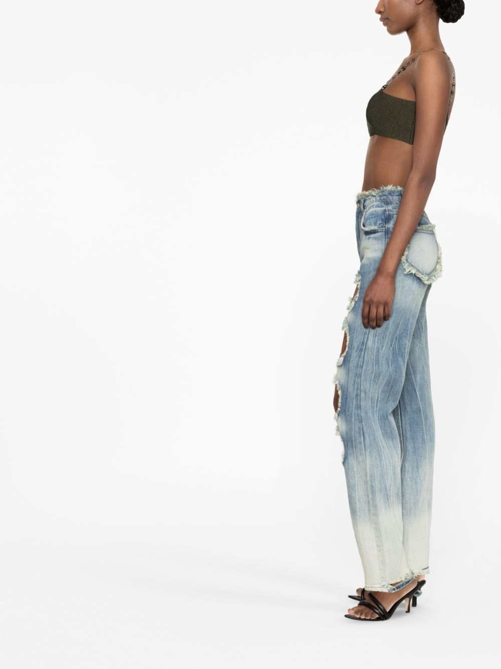 Rui Cut-out Detail Denim Jeans In Blue