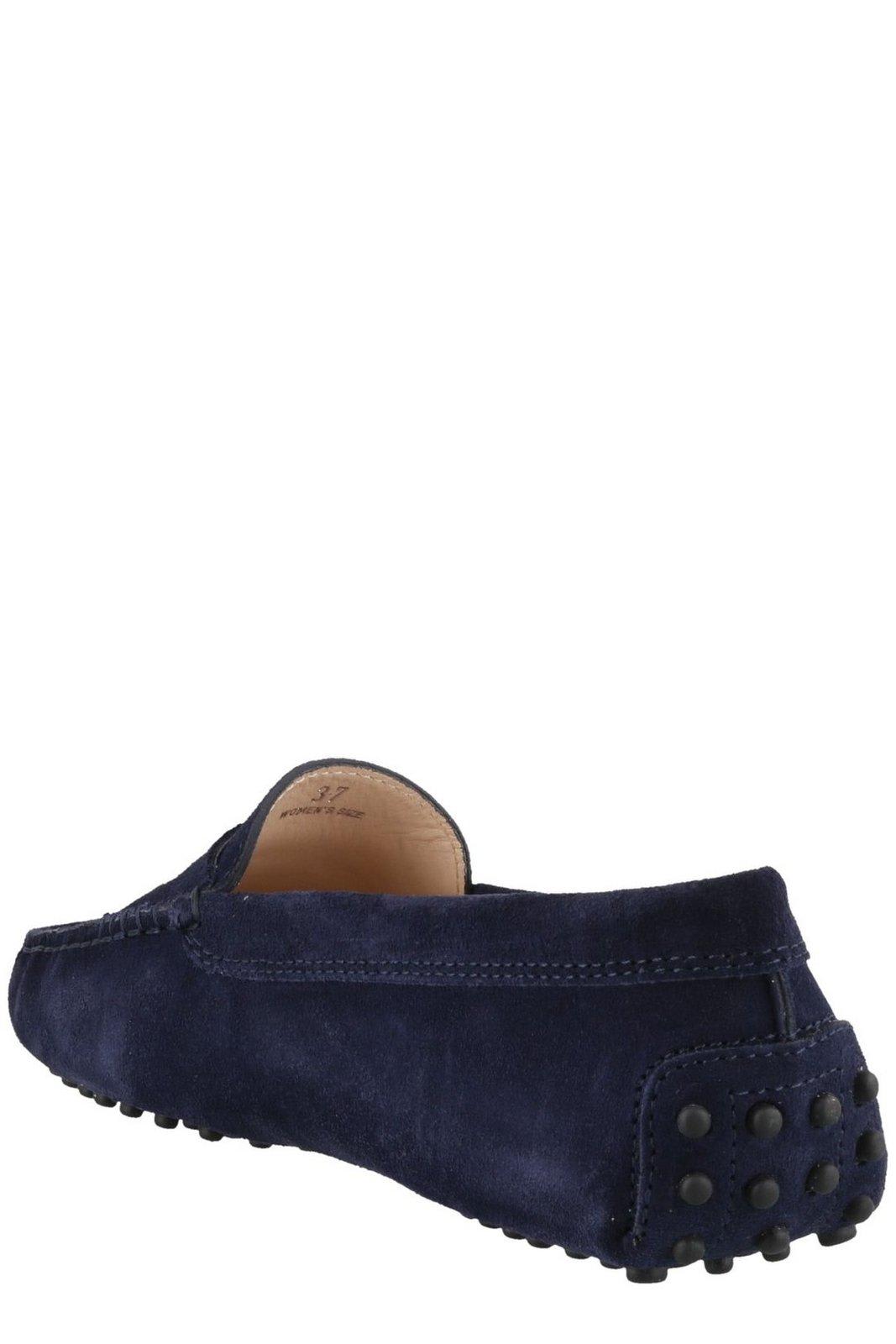 Shop Tod's Gommino Driving Loafers In Blue