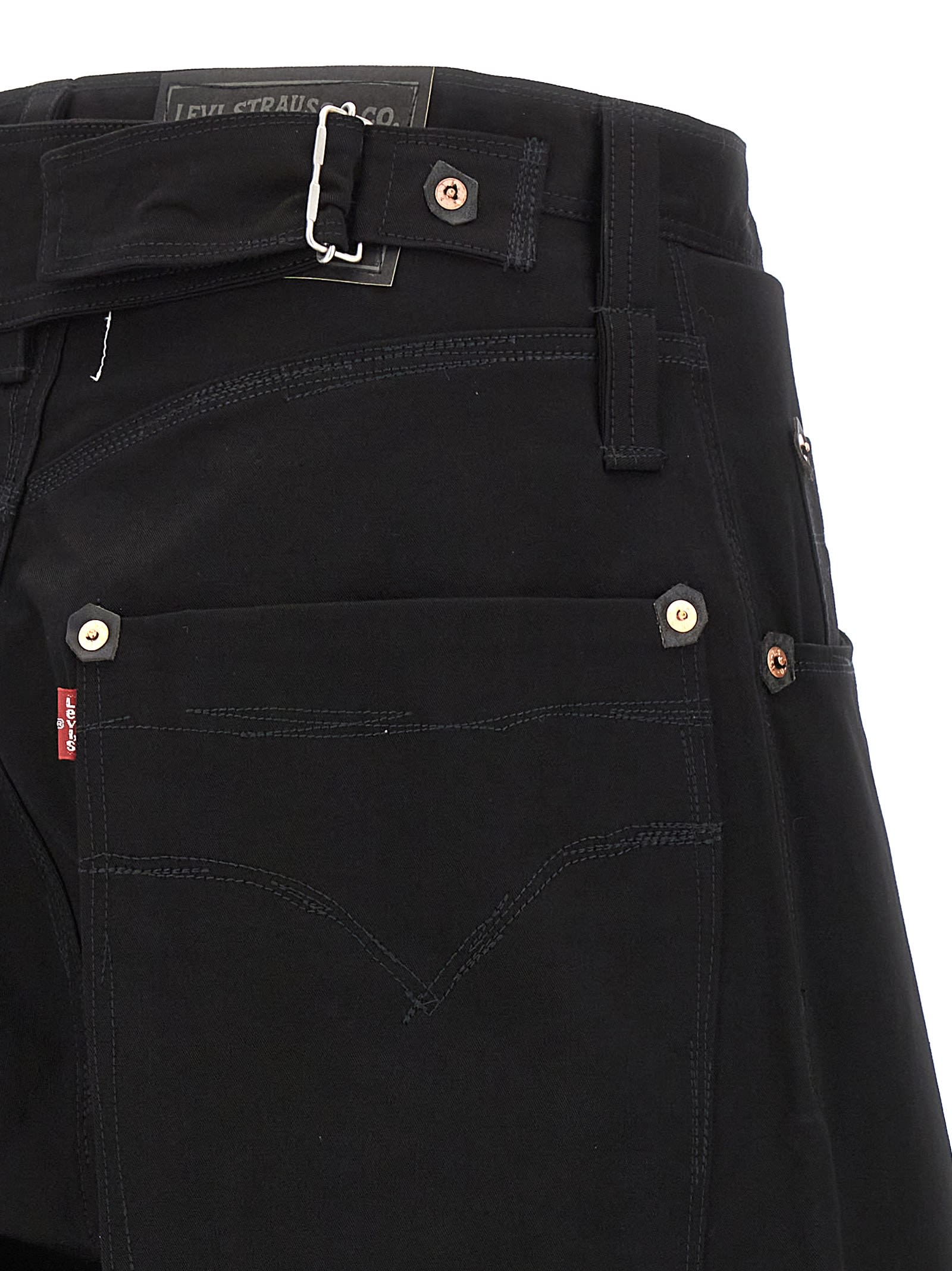 Shop Junya Watanabe Jeans Capsule Levis In Black