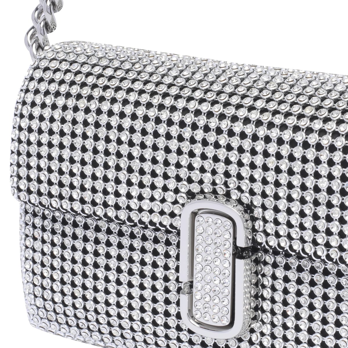 Shop Marc Jacobs The Mini Shoulder Bag In Crystal