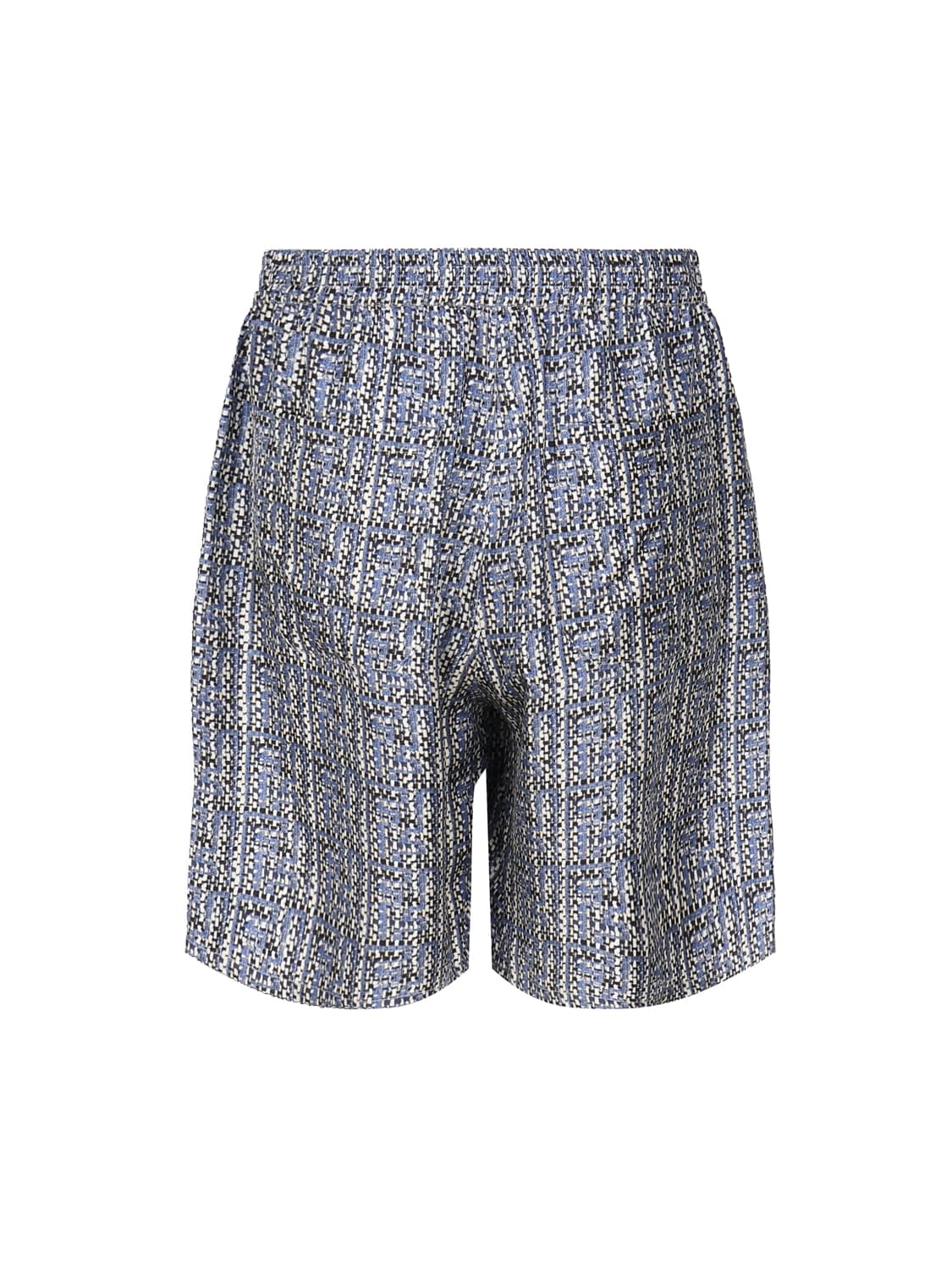 Shop Fendi Ff Short In Silk In Myrtle