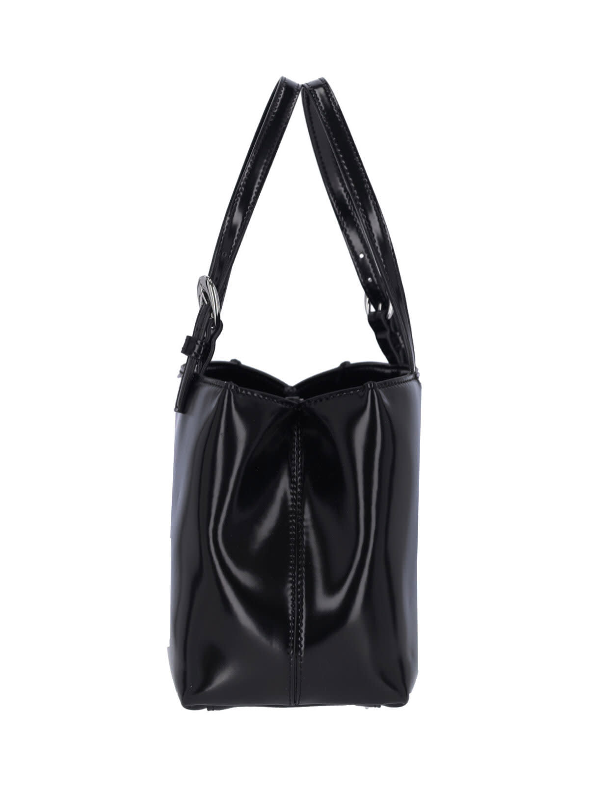 Shop Staud Brando Handbag In Black