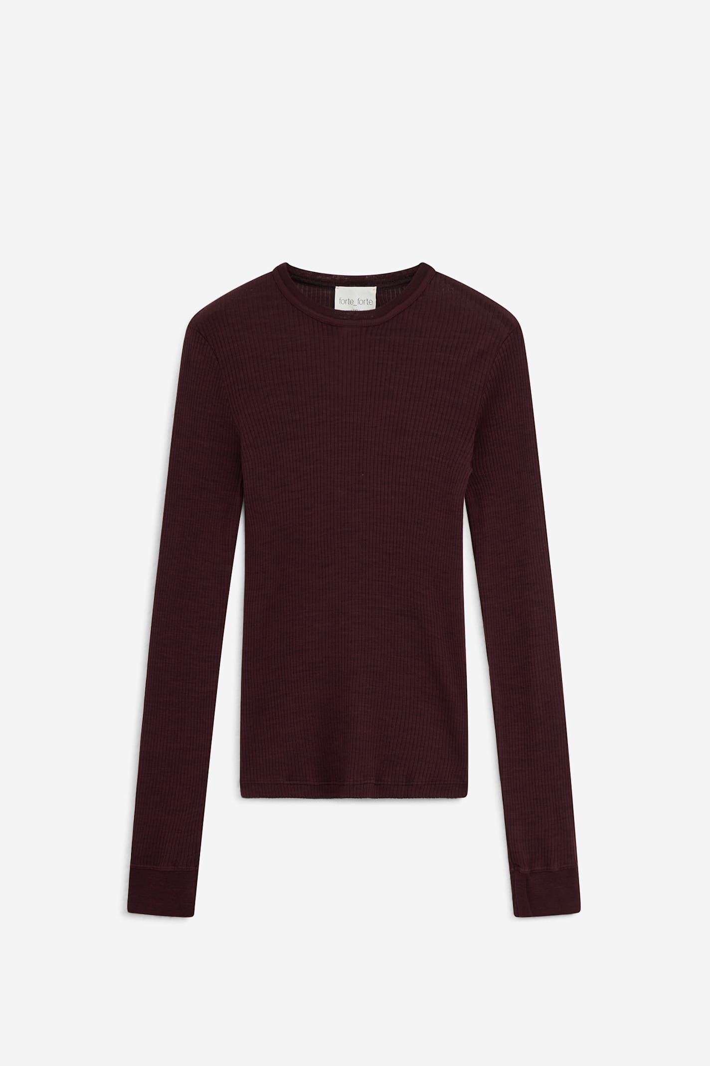 Forte Forte Longsleeve In Burgundy
