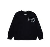 Mm6 Maison Margiela Black Sweatshirt For Kids With Logo In Black