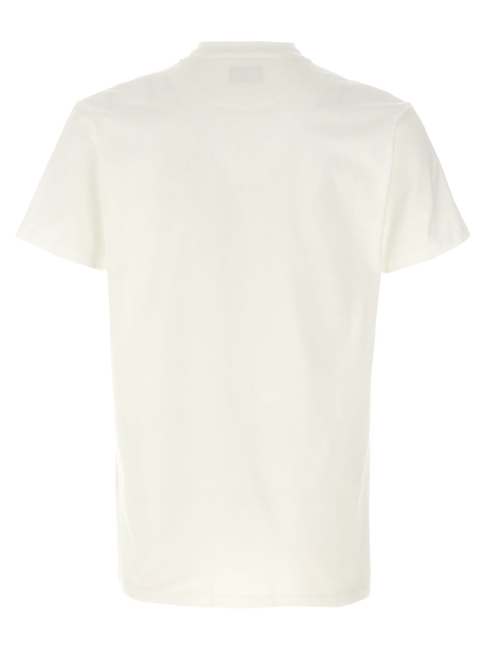 Shop Fendi Triple Ff T-shirt In White