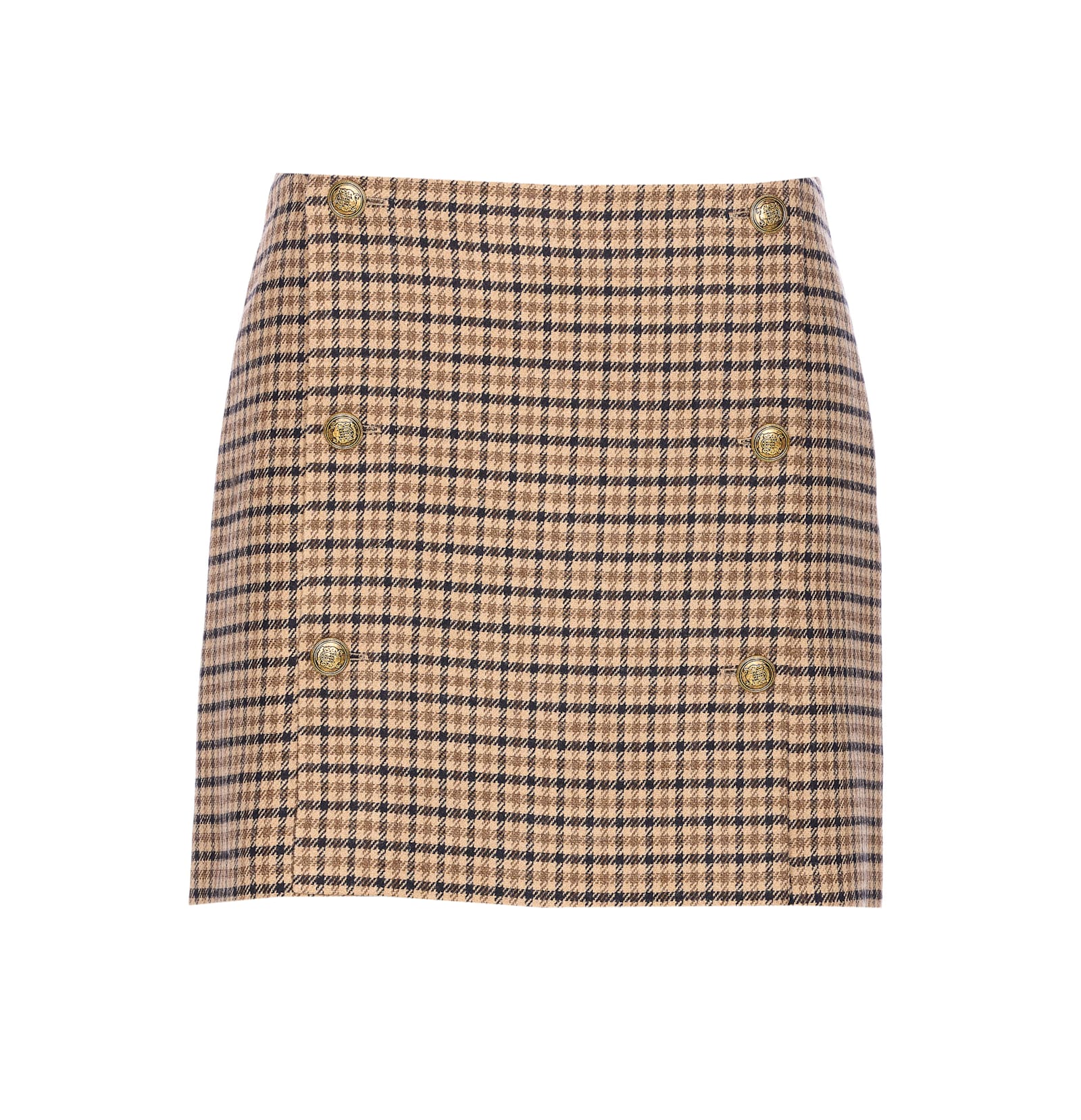 Twinset Check Motif Skirt In Multi