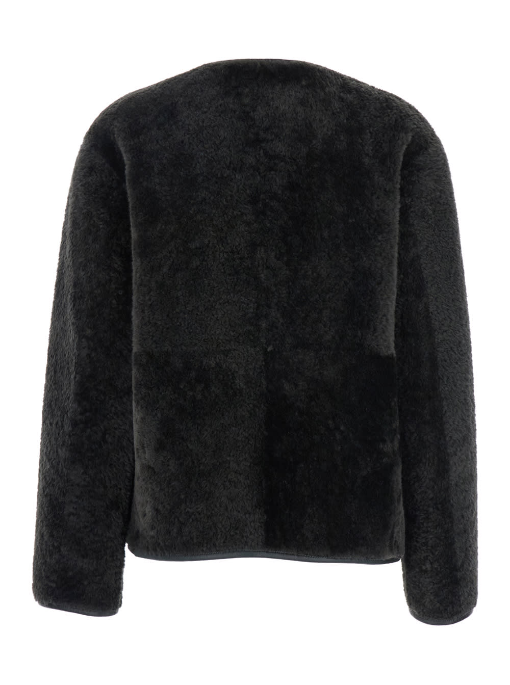 Arma Button-fastening Shearling Jacket In Black