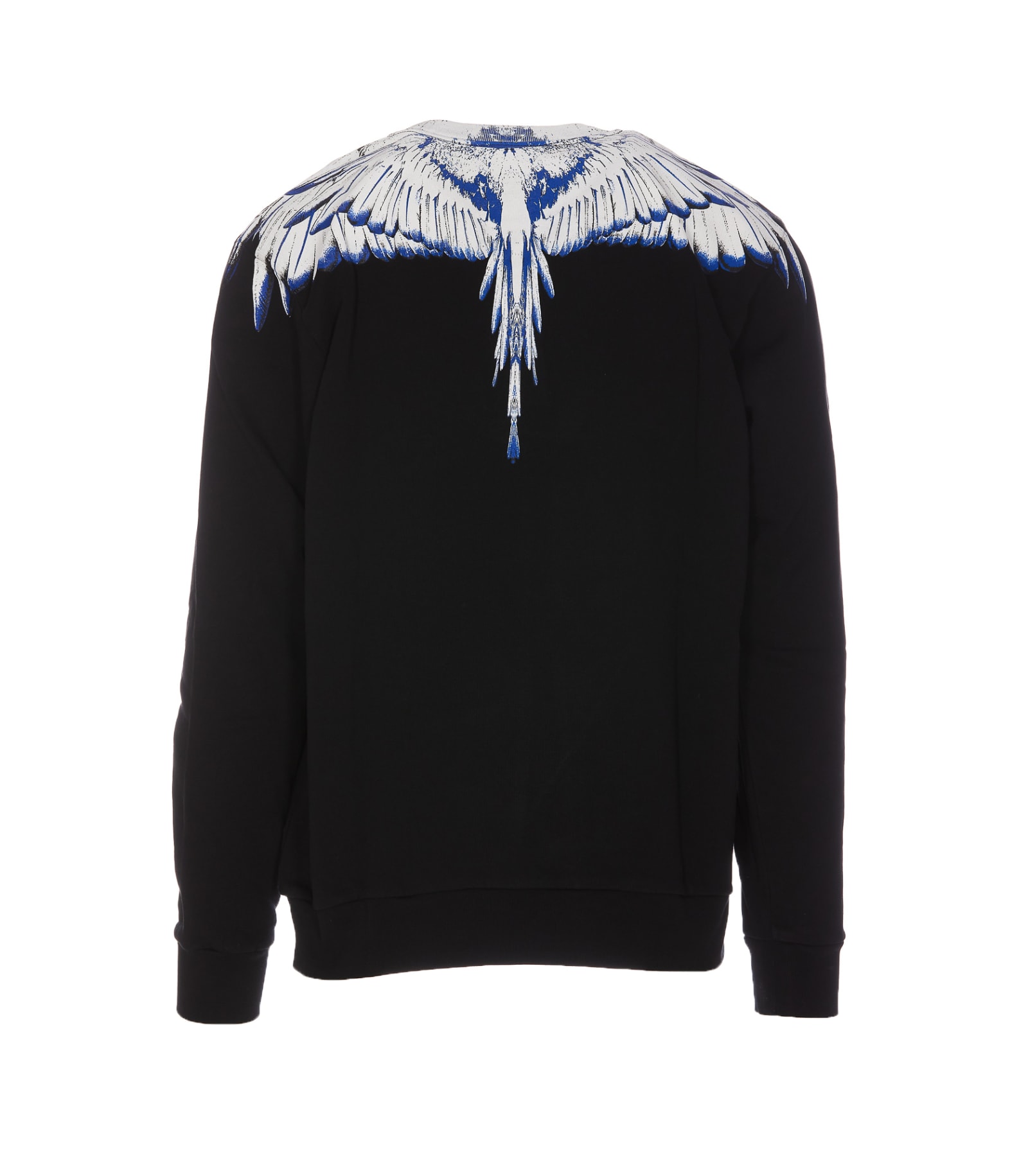 Shop Marcelo Burlon County Of Milan Icon Wings Sweatshirt In Nero Bianco