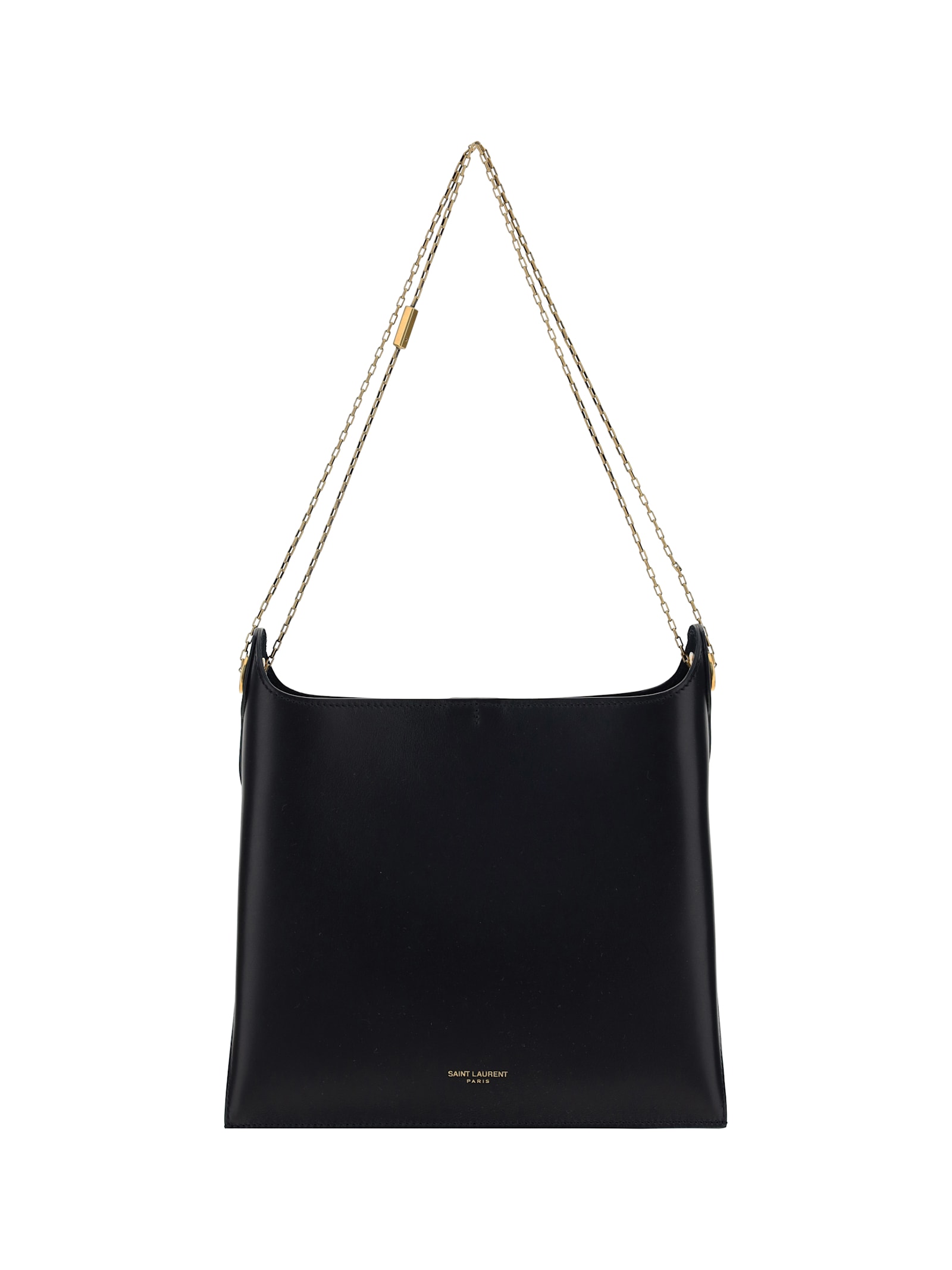 Shop Saint Laurent Chain Shoulder Bag In Nero