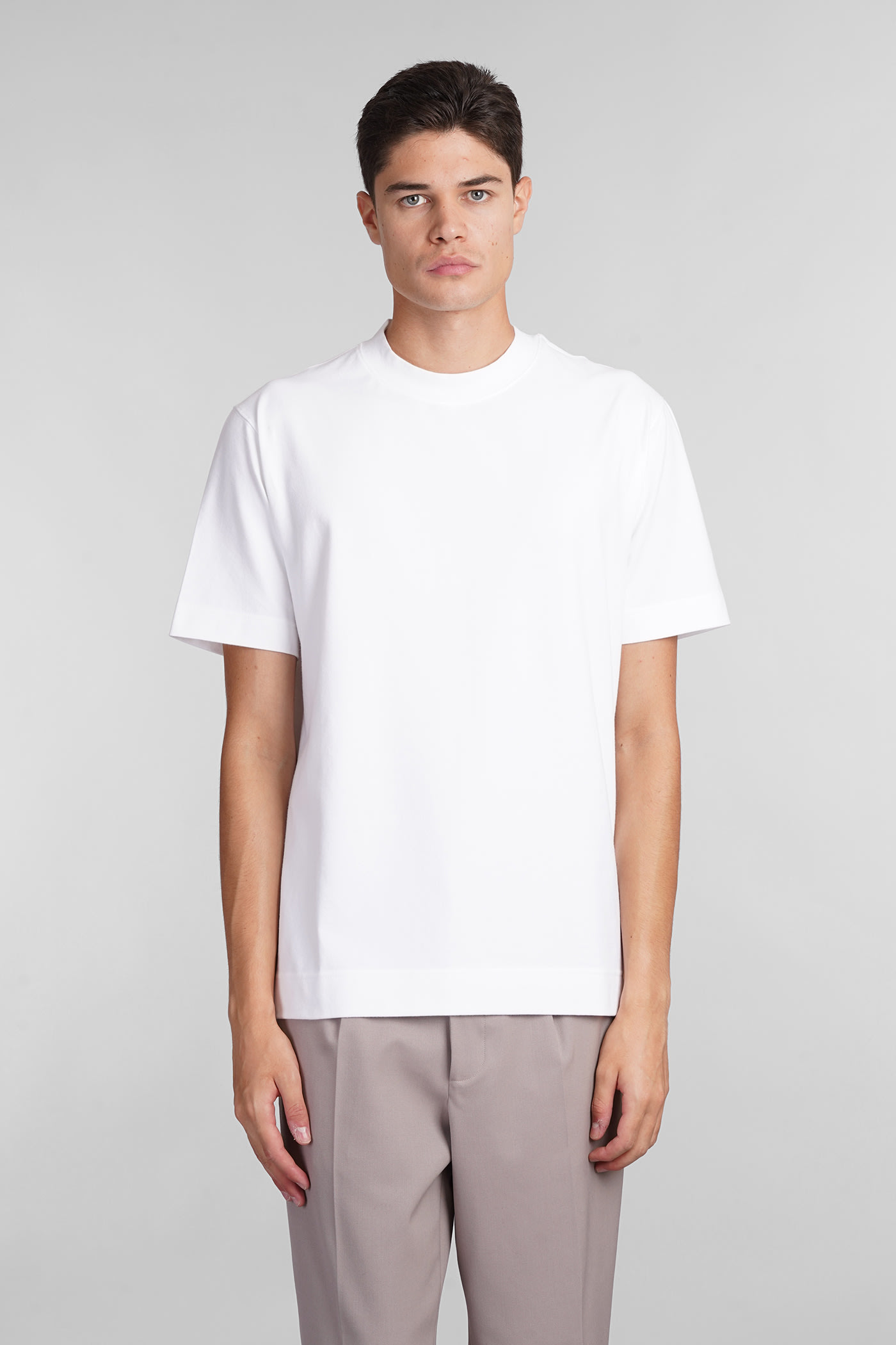 T-shirt In White Cotton