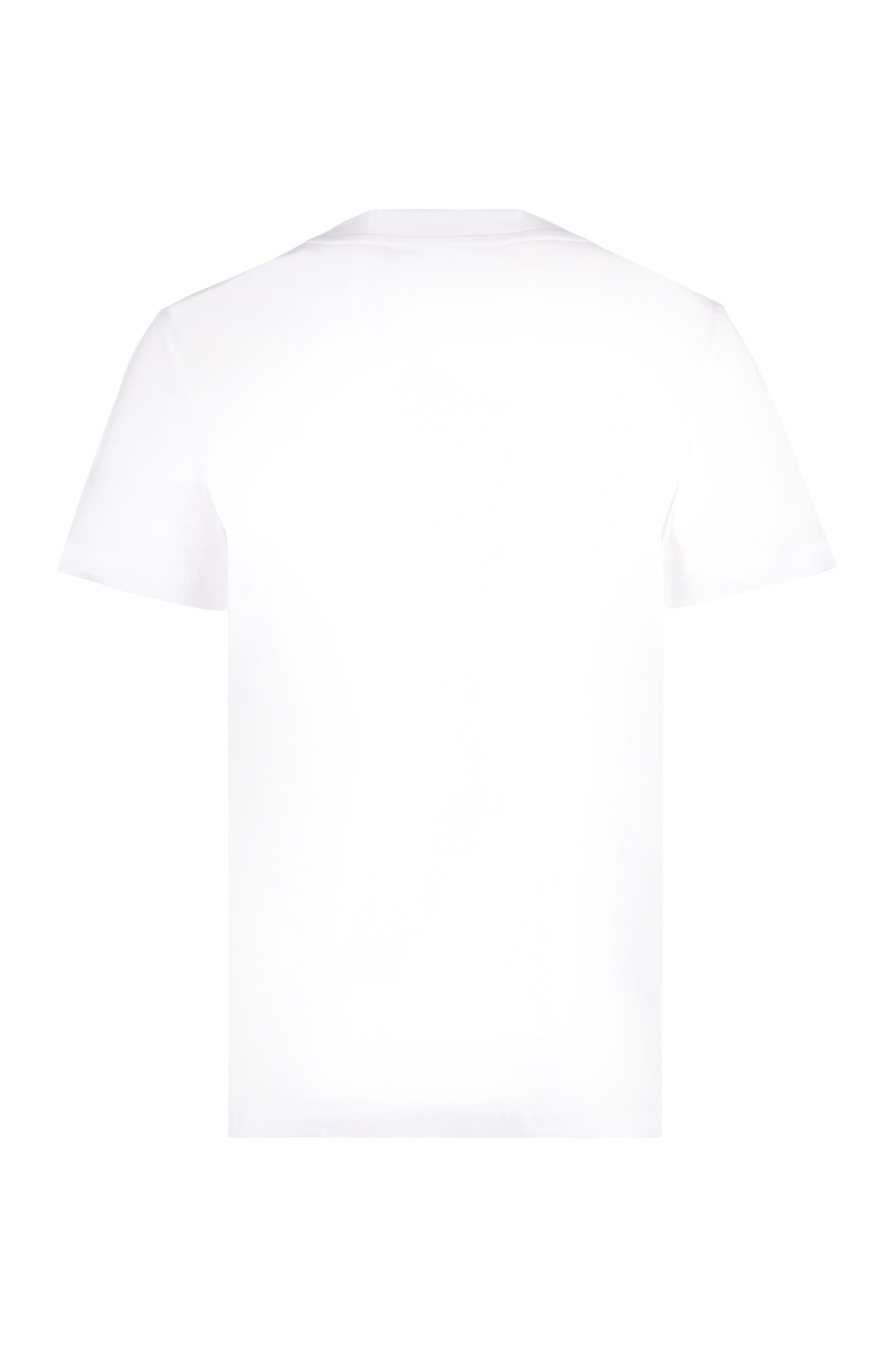 Shop Moschino Bear Printed T-shirt In White