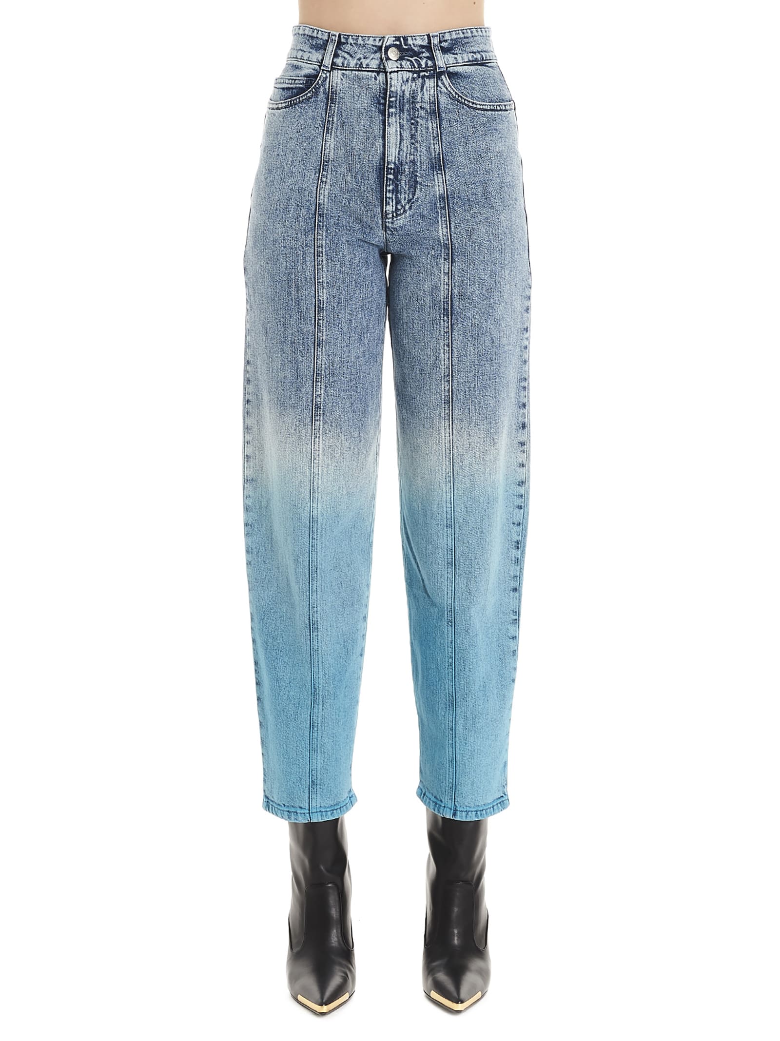 Stella Mccartney Retro Stone Rainbow Jeans In Light Blue