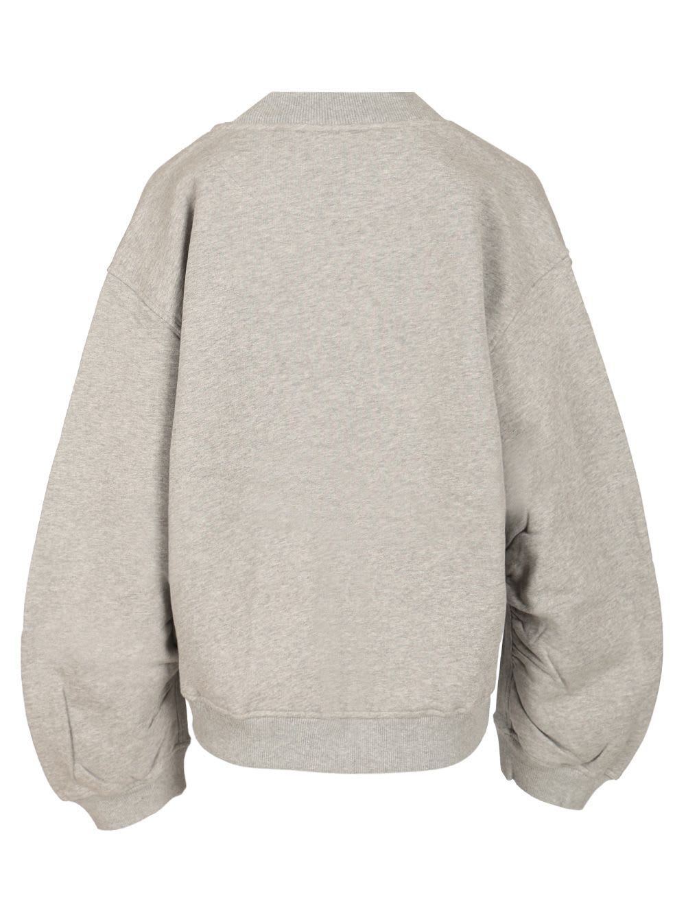 Attico Fleece Sweatshirt Sweatshirts Grey In Gray