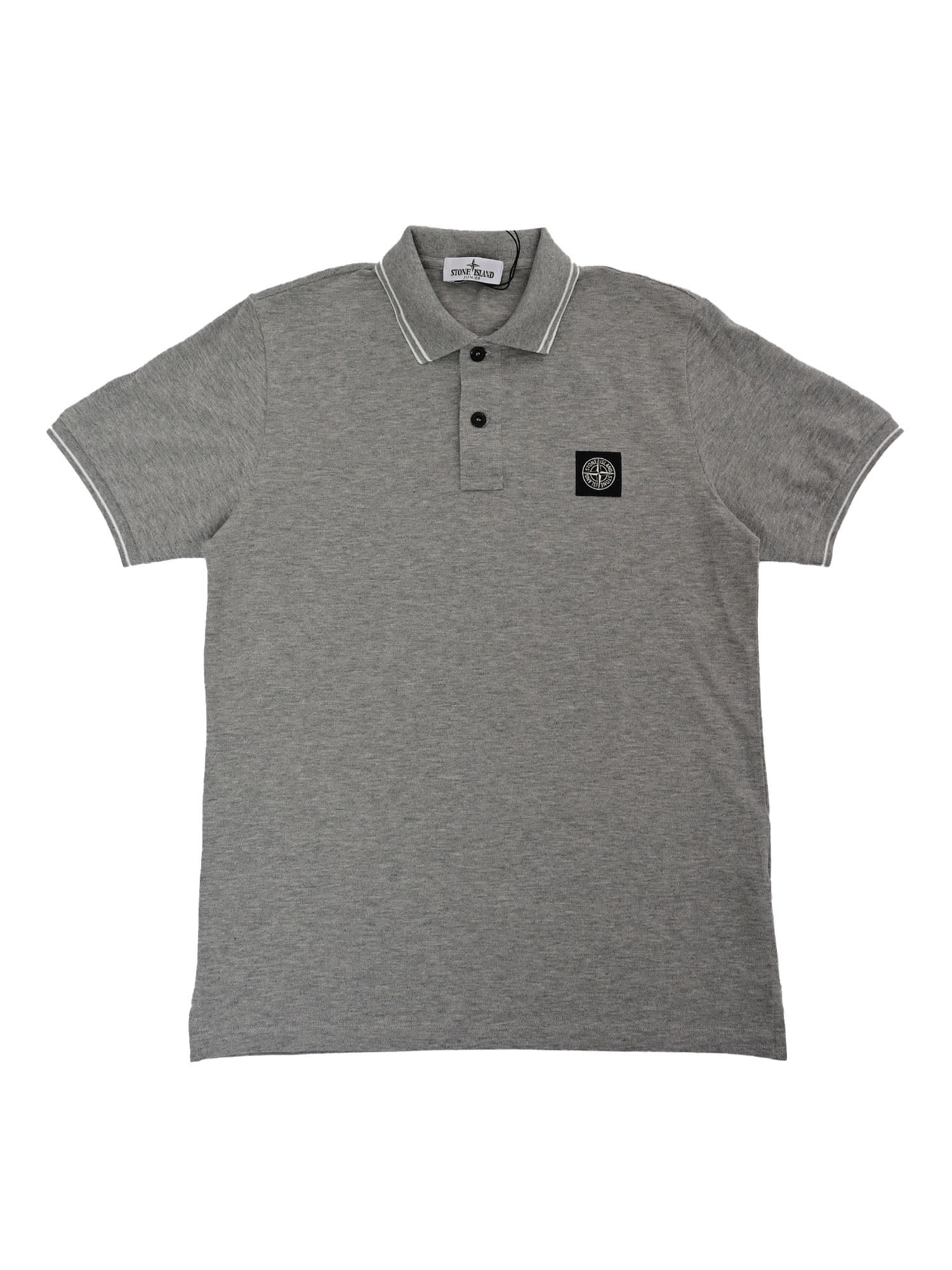 Stone Island Polo Shirt In Gray