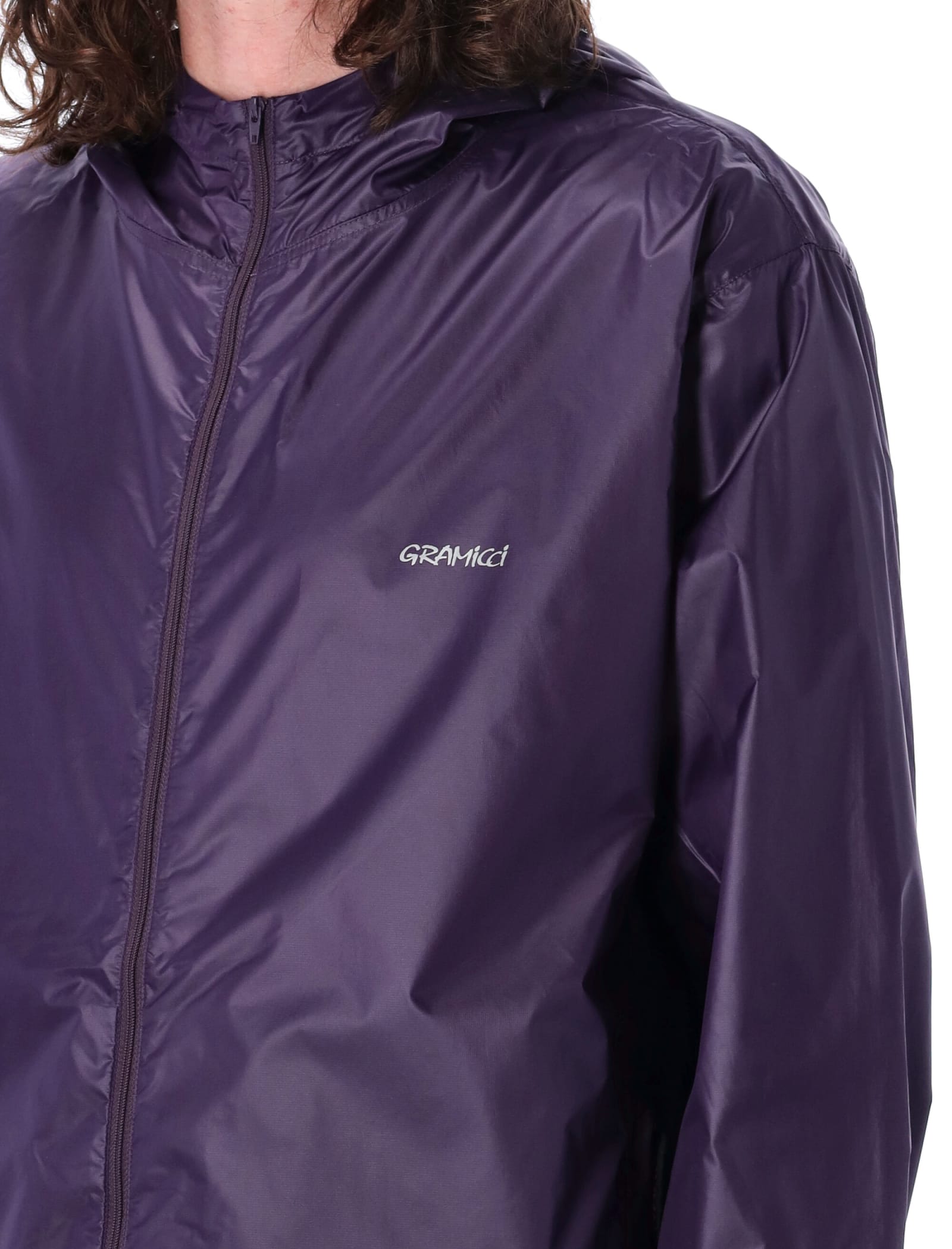 Shop Gramicci Packable Windbreaker Jacket In Purple