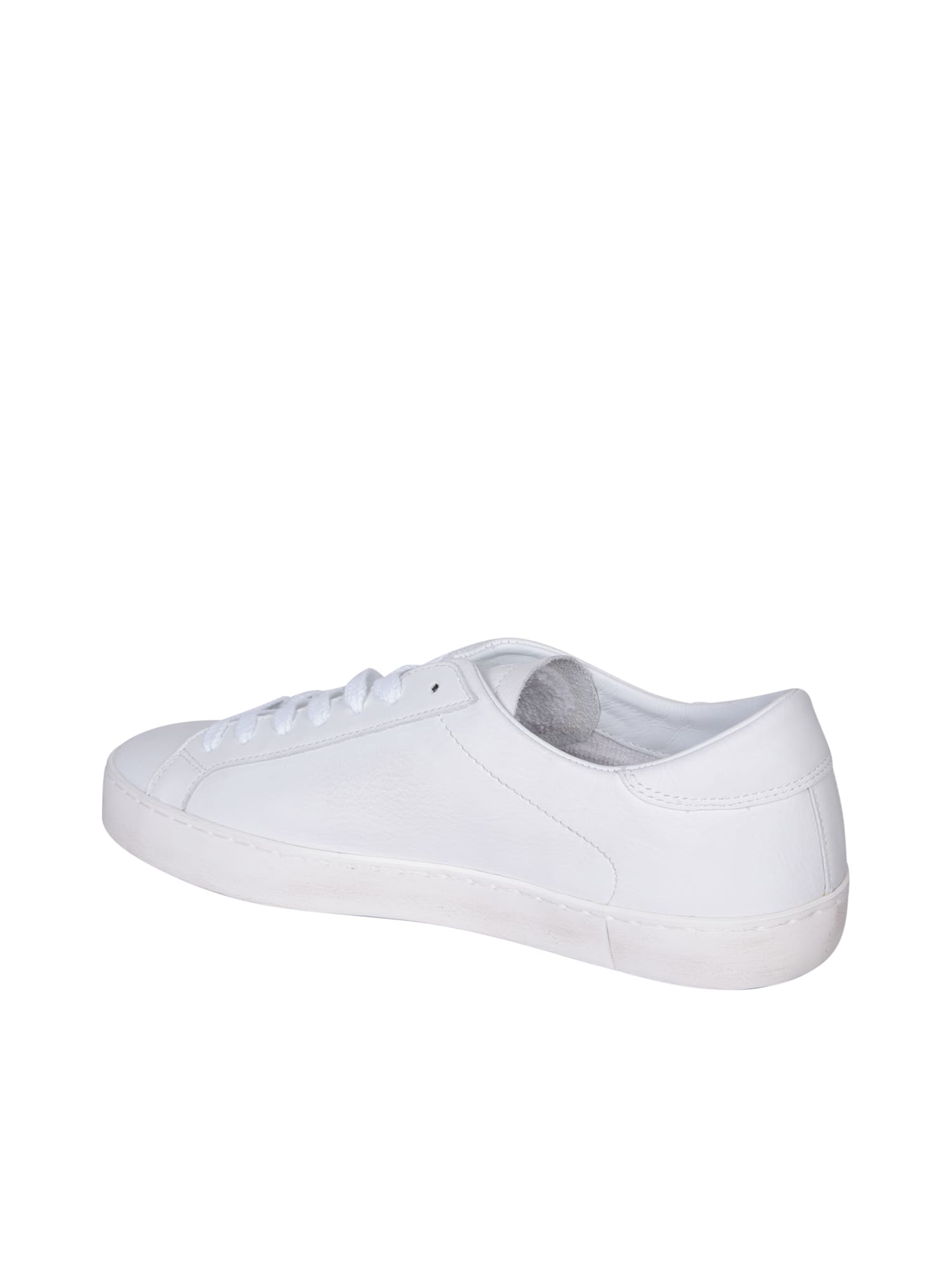 Shop Date Hill Low Calf Leather White Sneakers