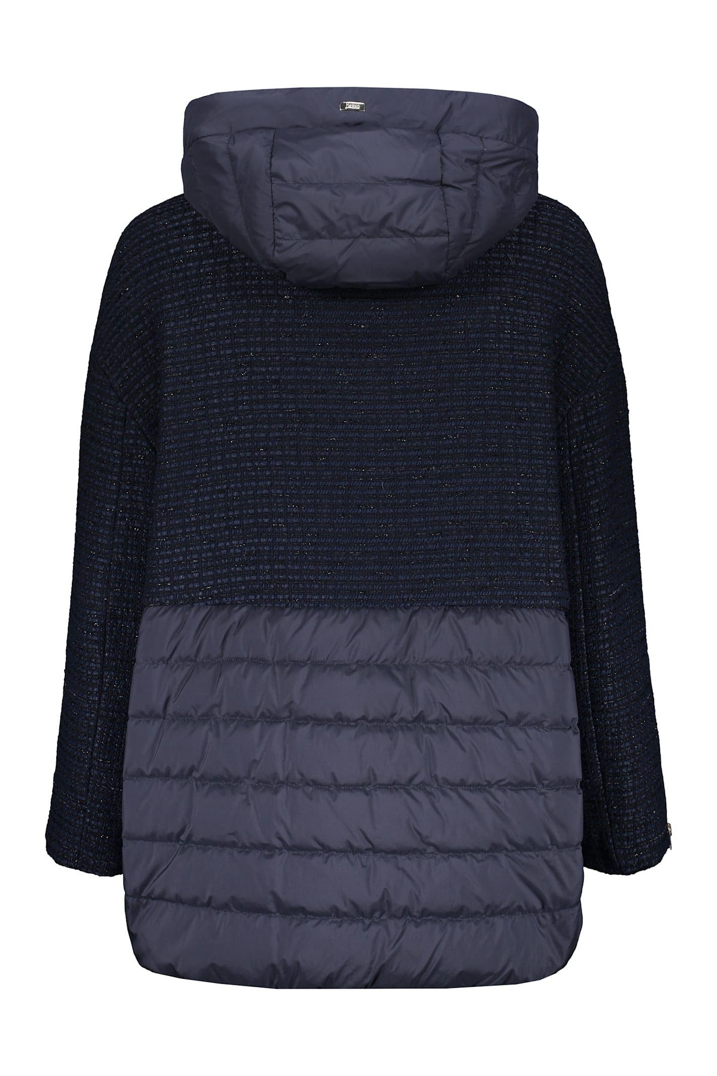 Herno Hooded Down Jacket In Blue