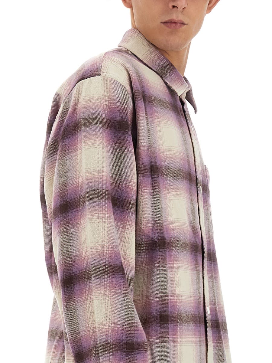 Stussy Checkered Shirt Featuring Pocket In Red