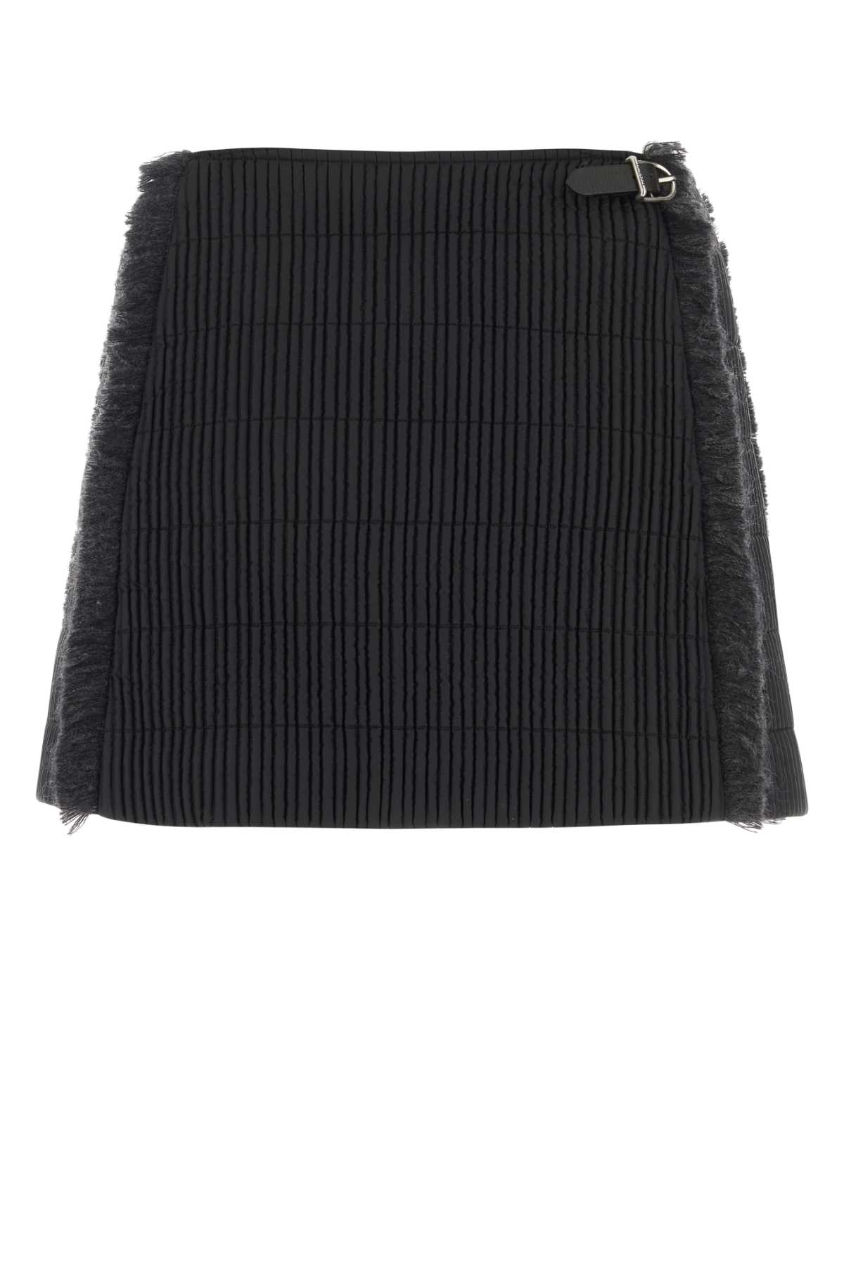 Shop Durazzi Milano Black Stretch Polyester Mini Skirt