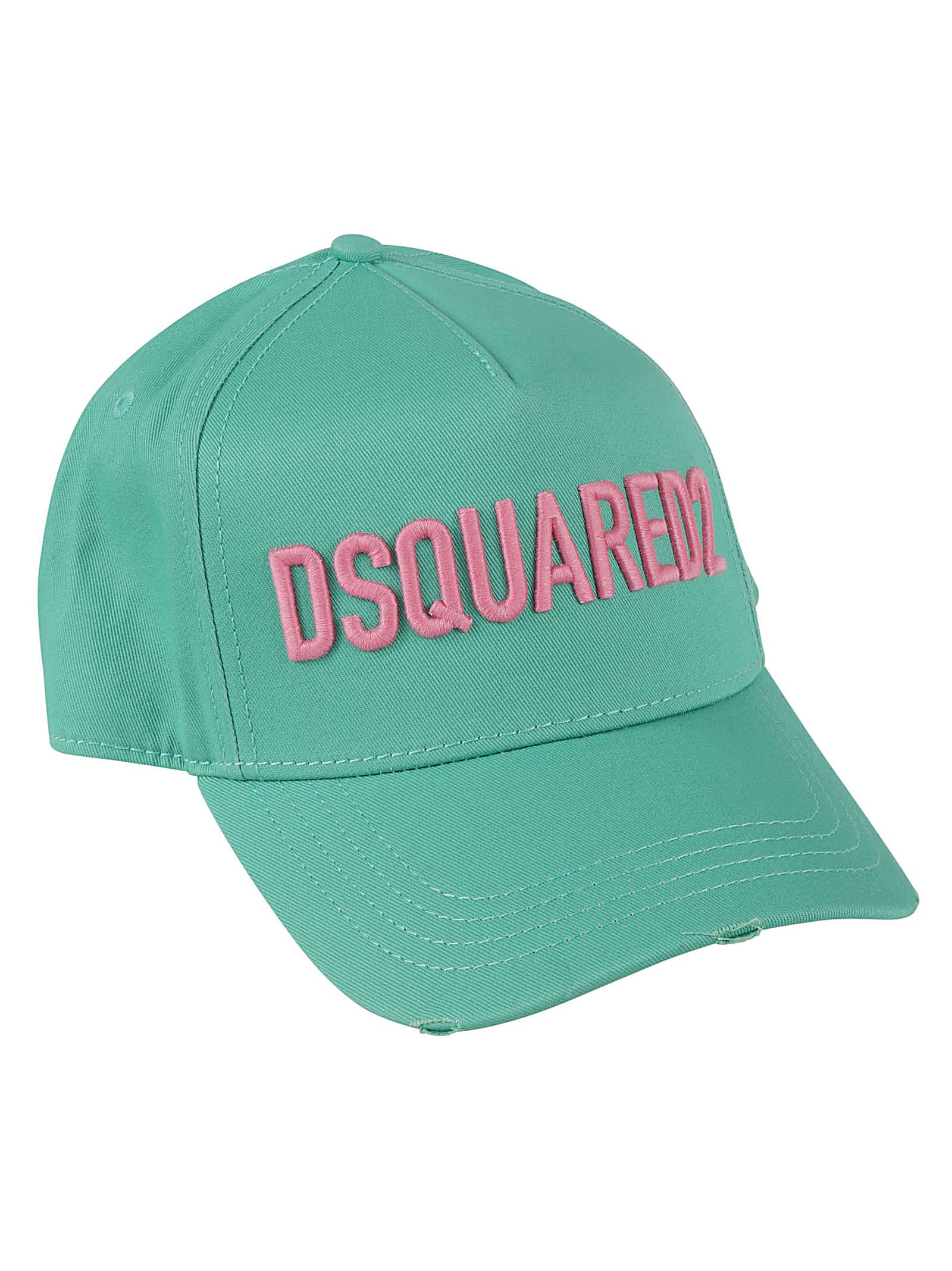 Dsquared2 Wm Baseball Cap In Green/pink