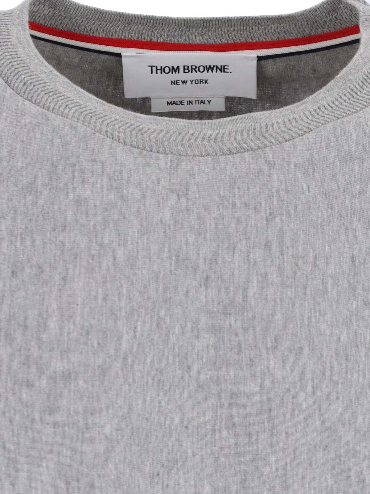 Thom Browne Logo T-shirt - Grey