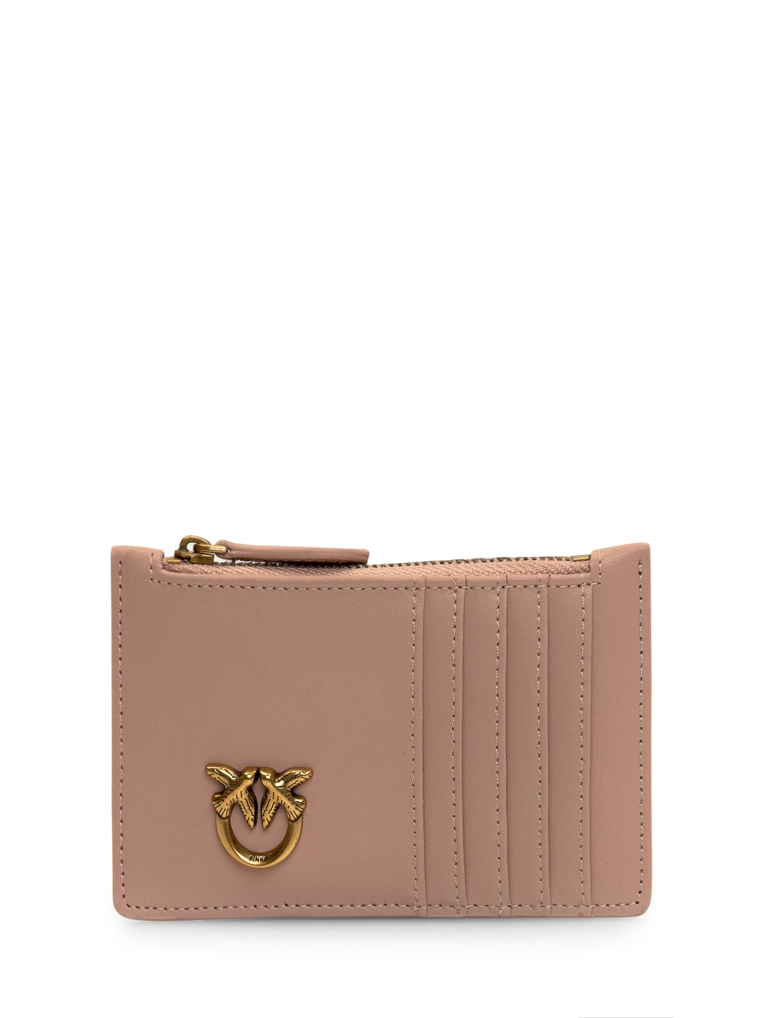 Pinko Cardholder With Logo In Cipria