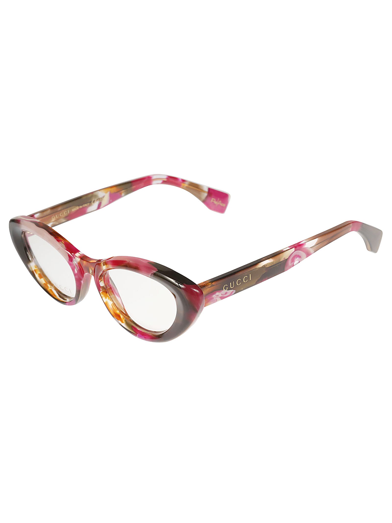 Gucci Oval Logo Lens Frame In Multi