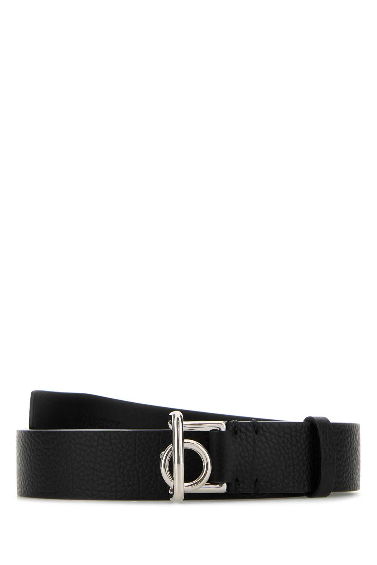 Burberry Black Leather Rocking Horse Belt