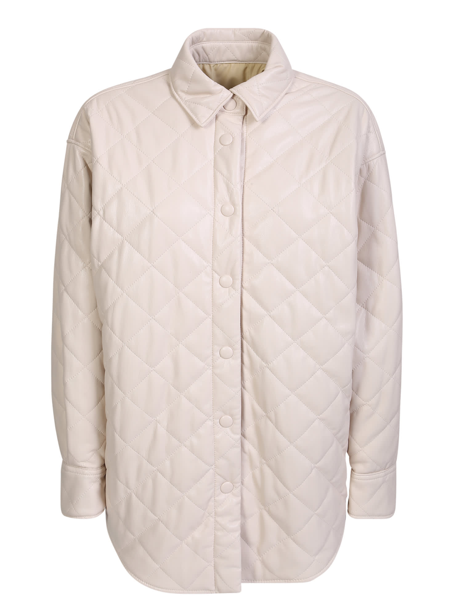 MSGM Padded Quilted Jacket Cream