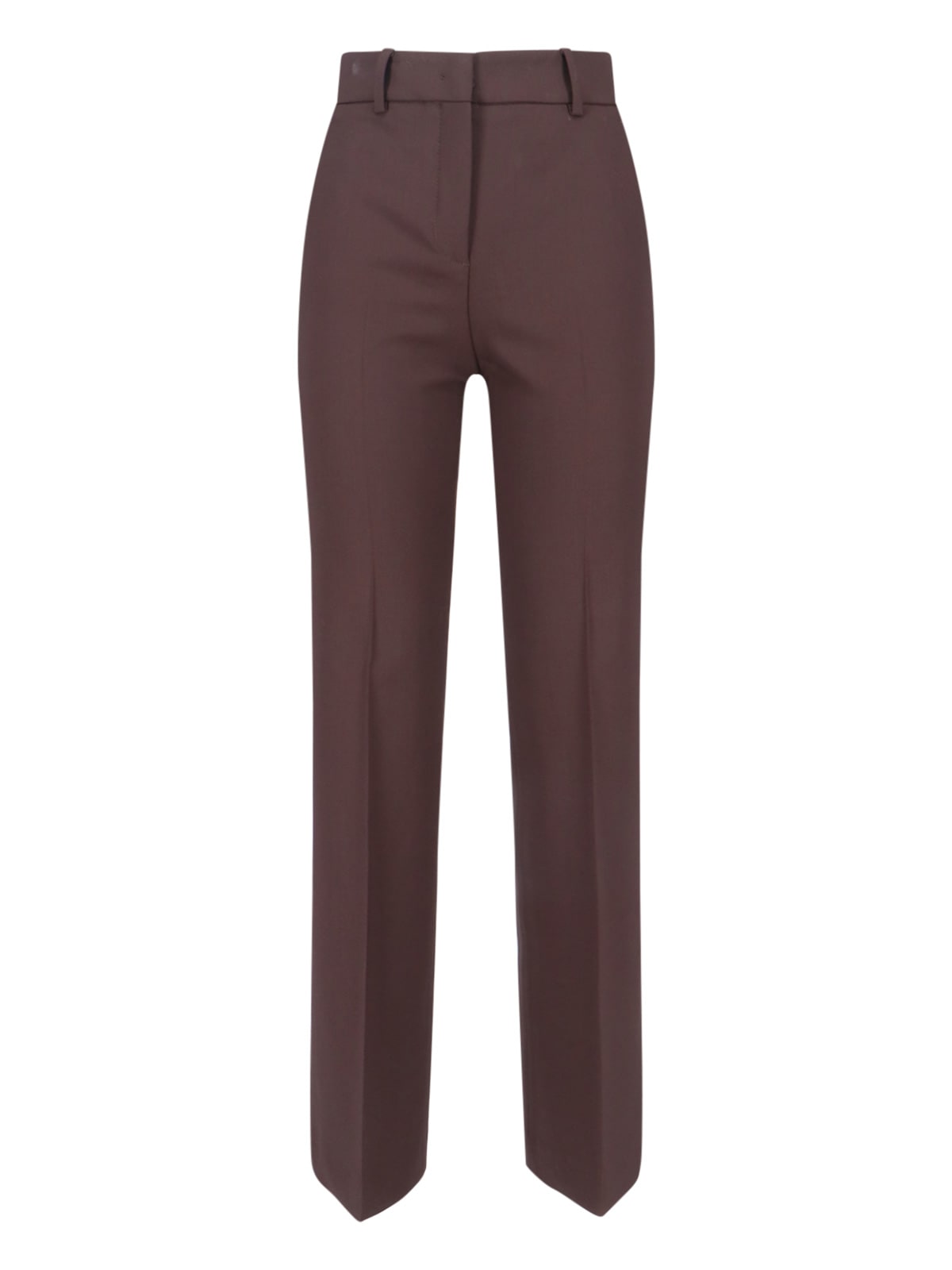 Incotex Straight Leg Trousers With Belt Loops And Pockets In Brown