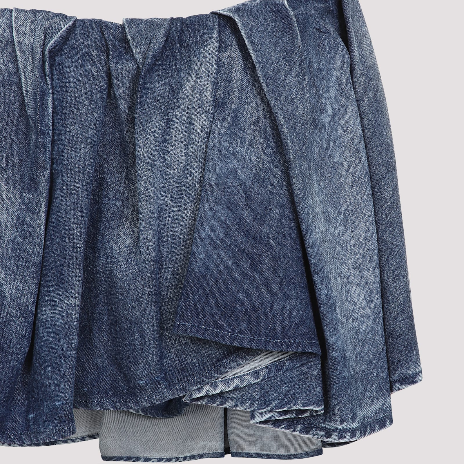 Shop Diesel De-ria-fsg Mini Skirt In Blue
