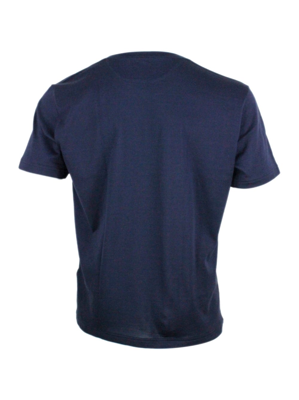 Eleventy T-shirt In Blu - Grigio Chiaro