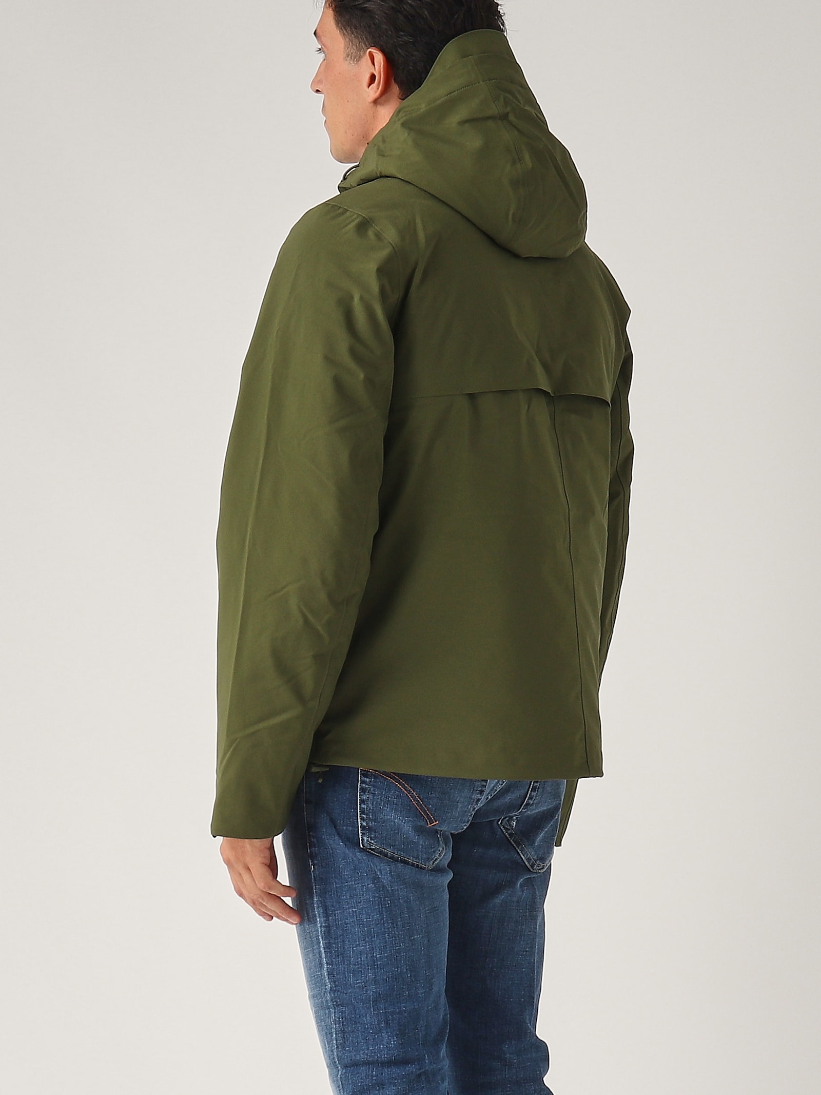 Shop K-way Jacken Bonded Padded Jacket In Cipresso