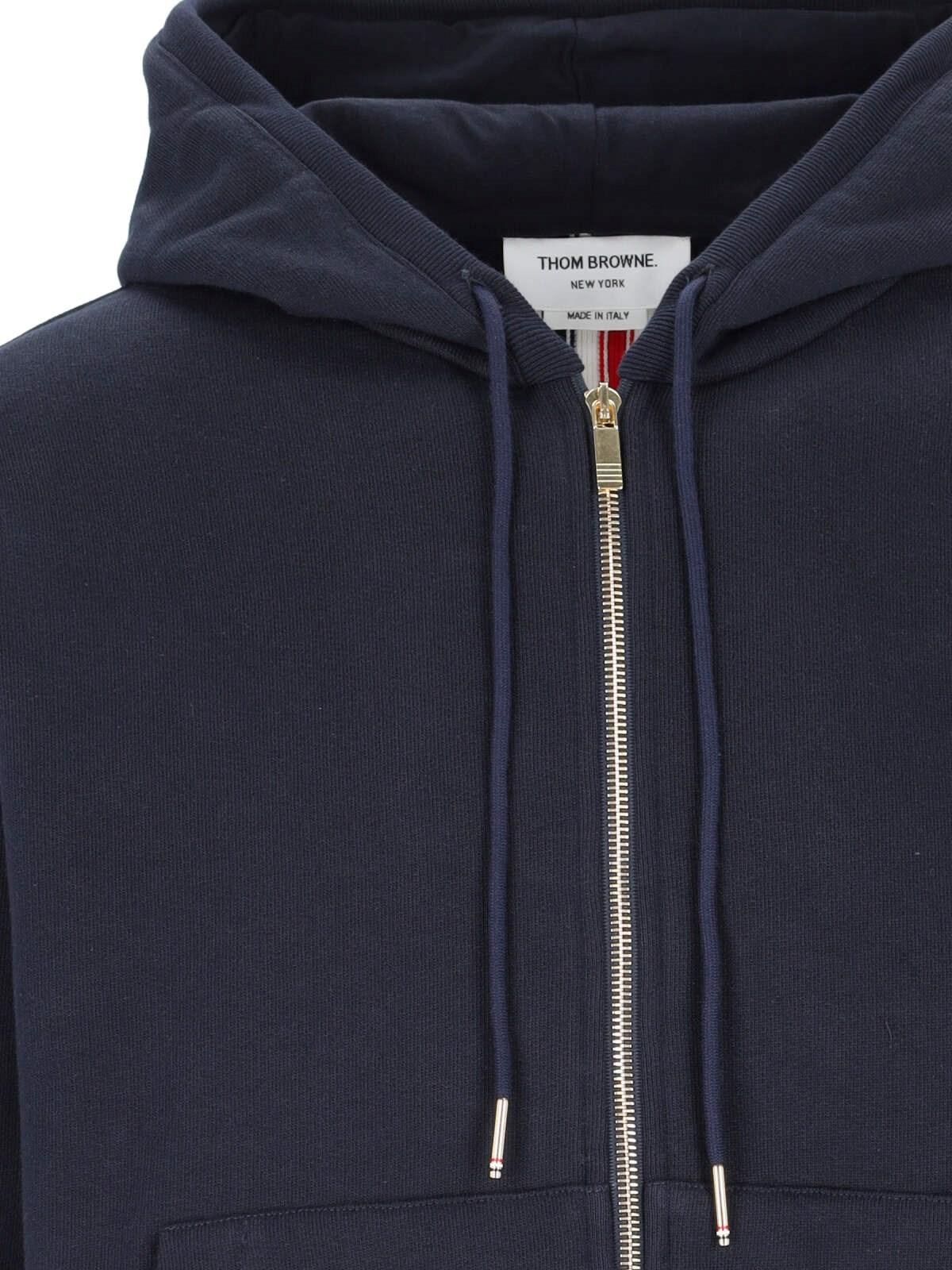 Shop Thom Browne Zip Sweatshirt