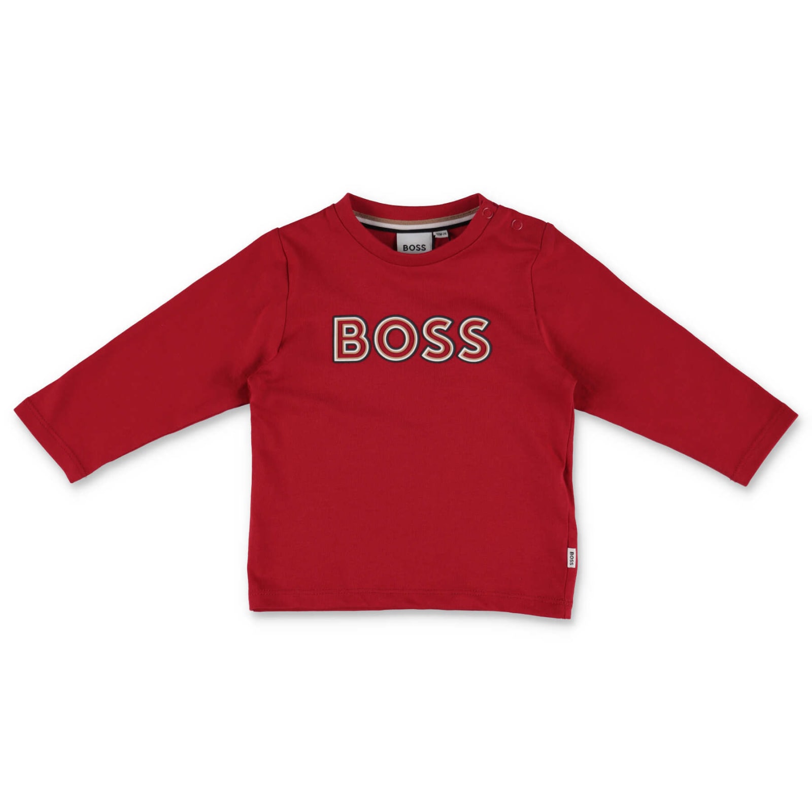 Hugo Boss T-shirt Rossa In Jersey Di Cotone