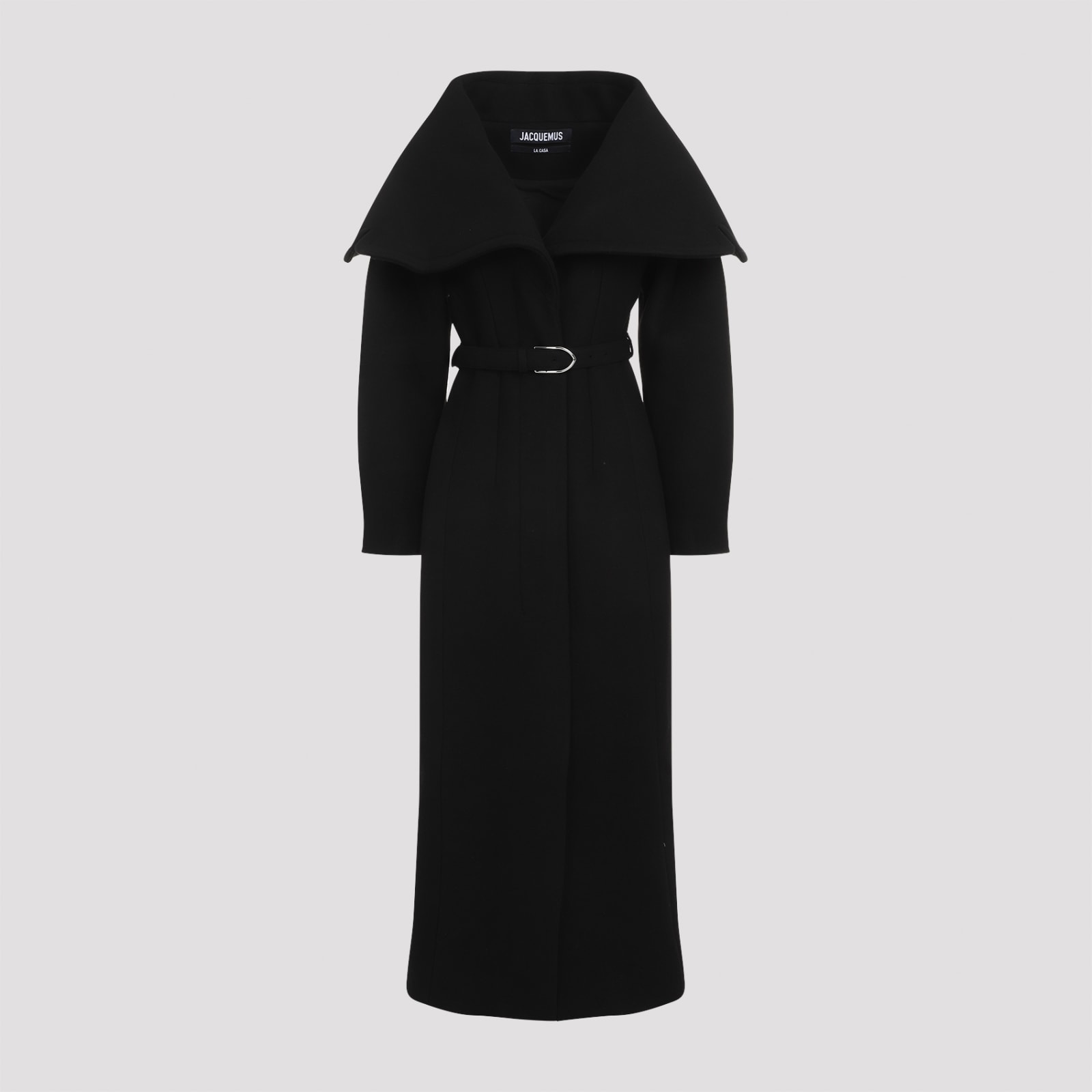 Shop Jacquemus Le Manteau Caruso Coat In Black